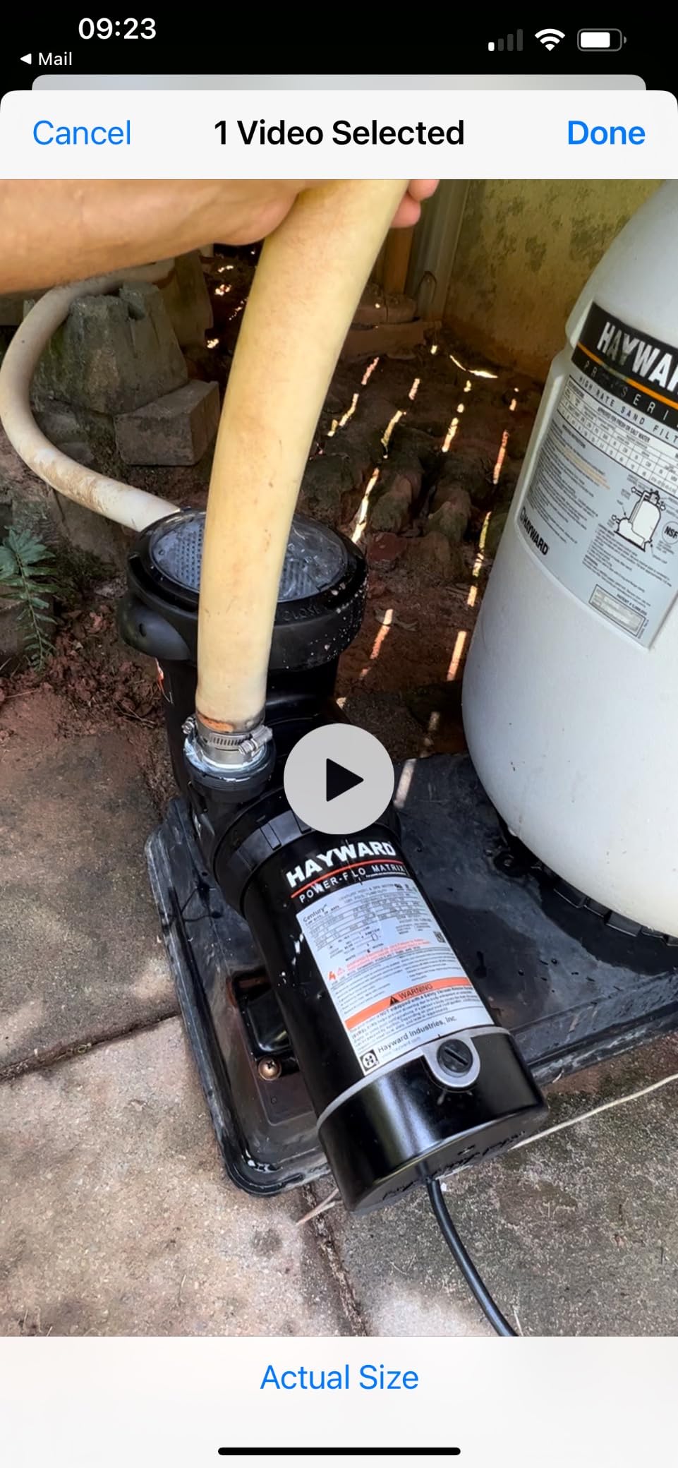 Hayward W3SP1593 PowerFlo Matrix Above Ground Pool Pump, 1.5 HP customer photo 2