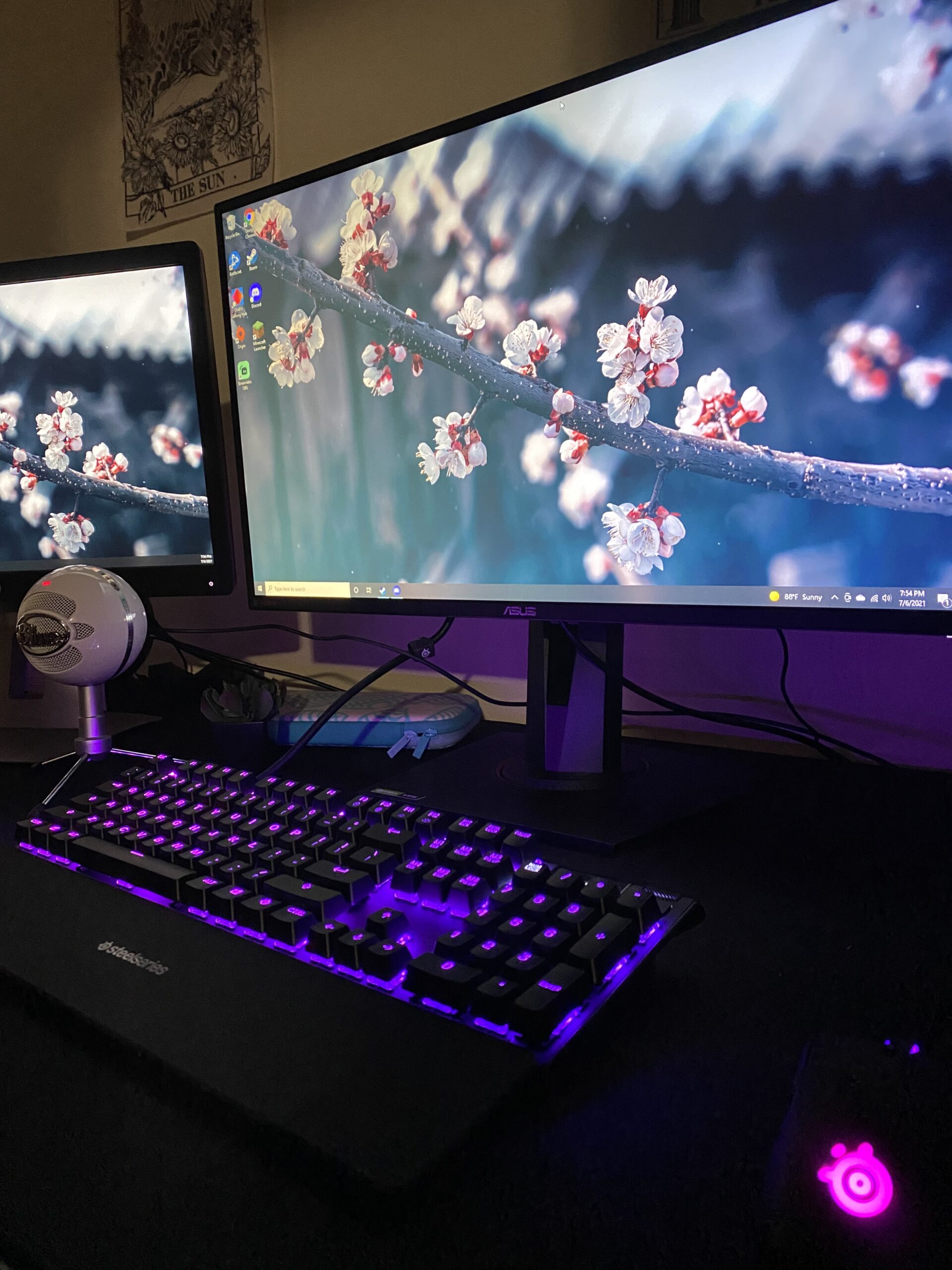 SteelSeries Apex 7 Mechanical Gaming Keyboard - OLED Smart Display - USB Passthrough and Media Controls - Tactile and Clicky - RGB Backlit (Blue Switch) customer photo 2