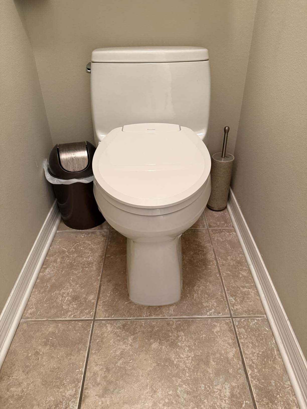 Brondell Bidet Toilet Seat Non-Electric Swash Ecoseat, Fits Elongated Toilets, White - Dual Nozzle System, Ambient Water Temperature - Bidet with Easy Installation customer photo 2