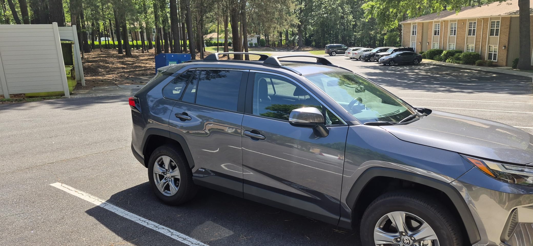 Autekcomma Roof Rack Cross Bars for Toyota RAV4 2019-2025 (Not Fit 2024 LE/Adventure/TRD Off-Road/Hybrid Woodland Edition). Anti-Theft Lock Mechanism Black Matte Aluminum Anti-Corrosion Crossbars customer photo 2
