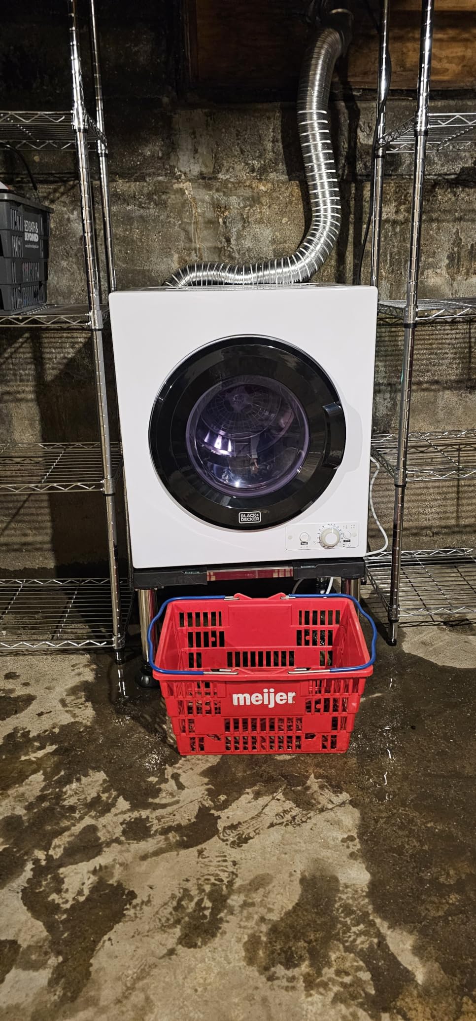 BLACK+DECKER BCED37 Compact Dryer for Standard Wall Outlet, Small, 4 Modes, Load Volume 13.2 lbs., White customer photo 1
