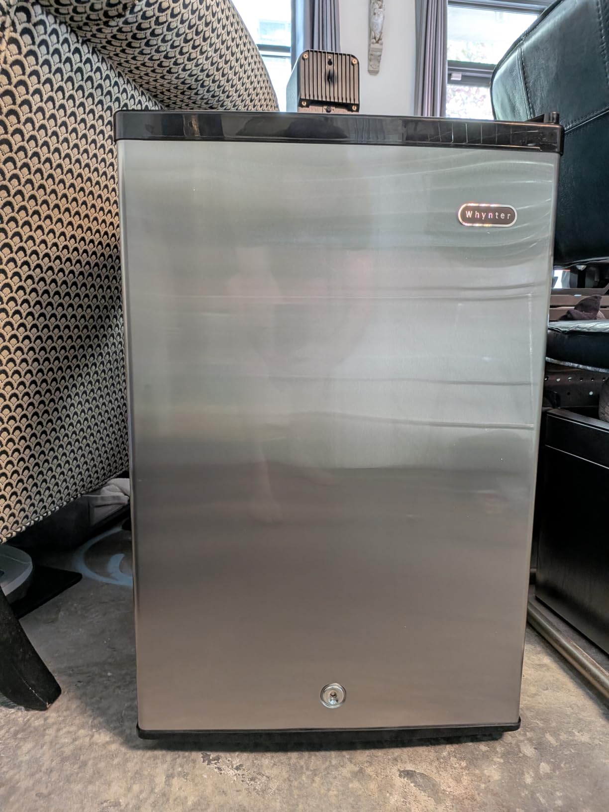 Whynter Upright Freezer with Lock, 3 Cu. Ft. Small Freezer Mini Freezer for Bedrooms, Dorms, Garages, Offices CUF-301SS, Stainless Steel, Energy Star customer photo 2