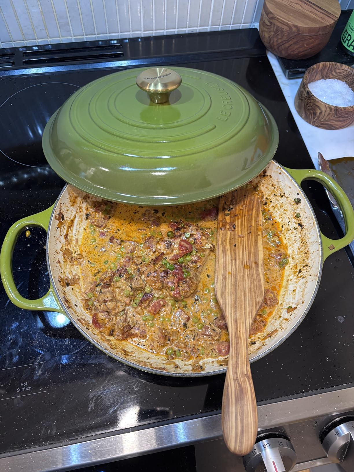 Le Creuset Enameled Cast Iron Signature Braiser, 5 qt, Cerise customer photo 1