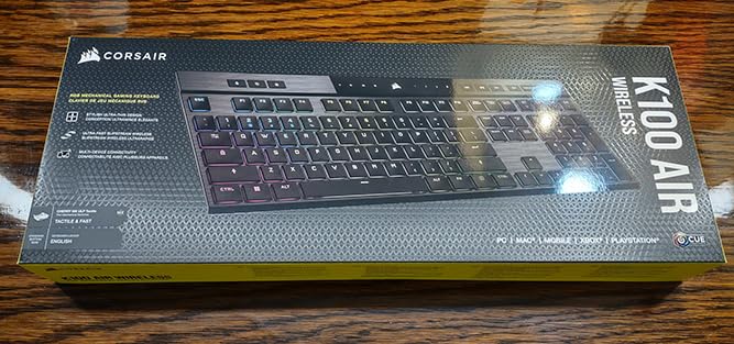Corsair K100 RGB Mechanical Gaming Keyboard - Cherry MX Speed RGB Silver Keyswitches - PBT Double-Shot Keycaps - Elgato Stream Deck and iCUE Compatible customer photo 2