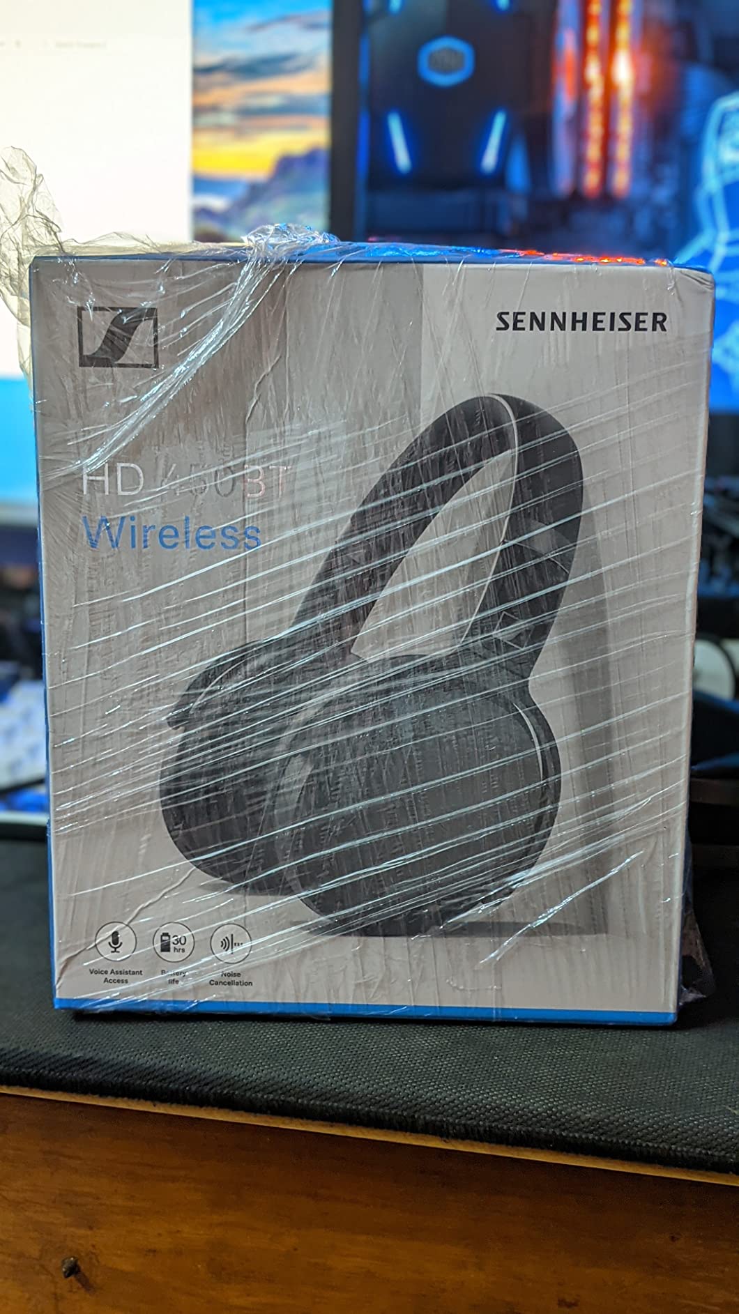 Sennheiser HD 450BT Bluetooth 5.0 Wireless Headphone with Active Noise Cancellation - 30-Hour Battery Life, USB-C Fast Charging (Renewed) customer photo 1