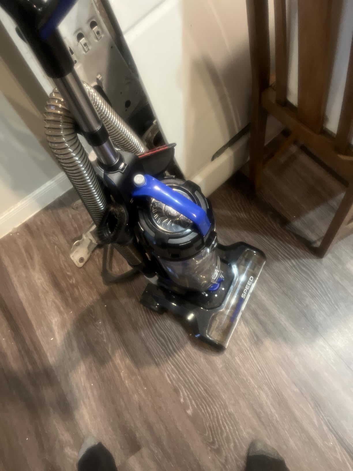 Eureka Lightweight Powerful Upright Vacuum Cleaner for Carpet and Hard Floor, PowerSpeed, New Model, Blue, Black/New Model customer photo 2