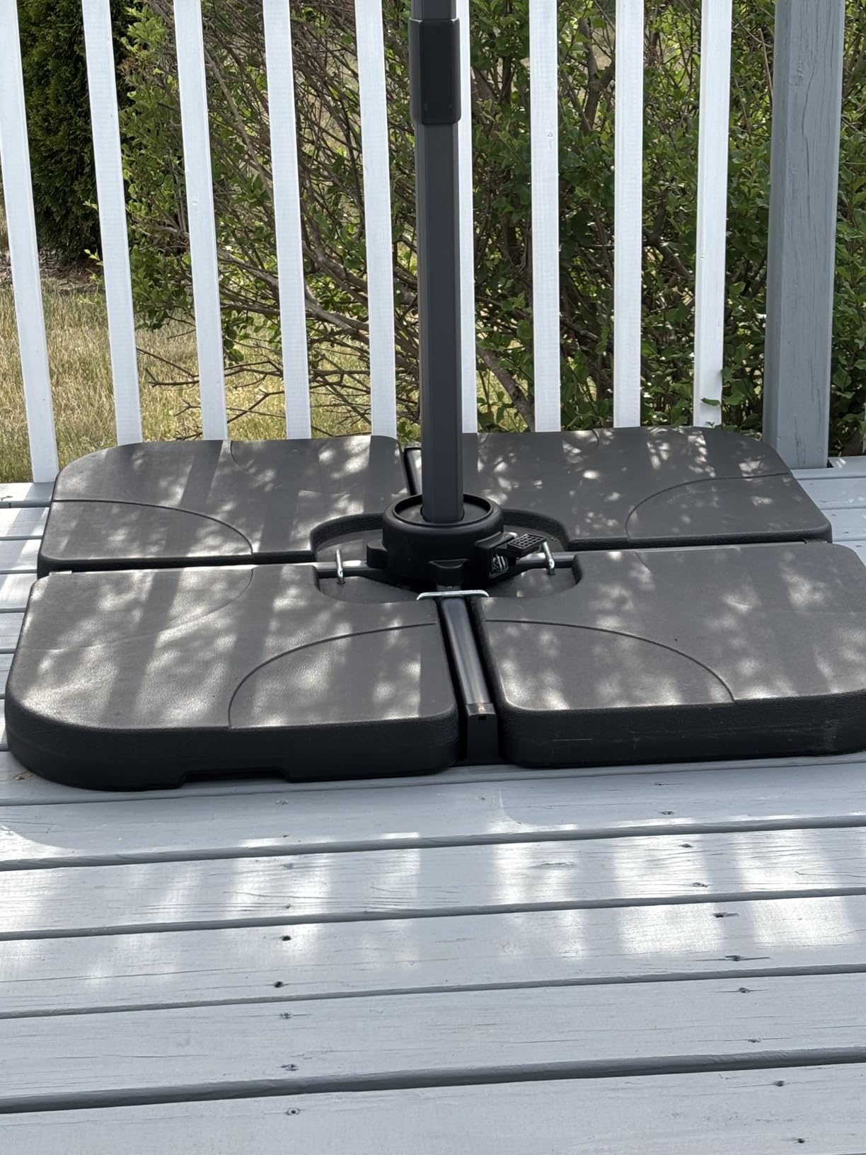 PURPLE LEAF 9' X 11.5' Patio Umbrella Outdoor Cantilever Rectangle Umbrella Aluminum Offset Umbrella with 360-degree Rotation for Garden Deck Pool Patio, Beige customer photo 2