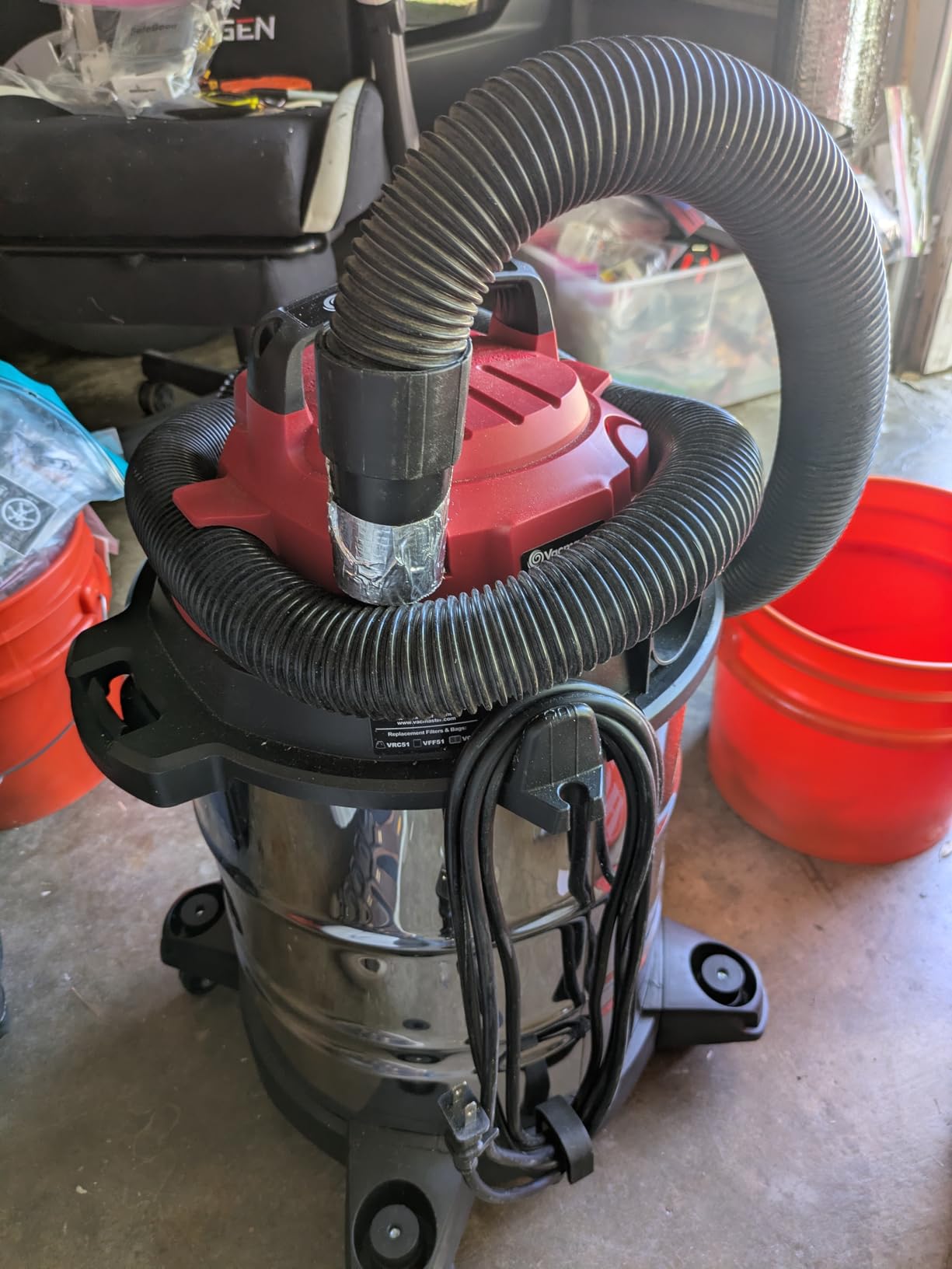 Vacmaster 5-Gallon 4 Peak HP Stainless Steel Wet/Dry Vacuum - VOC508S 1101 customer photo 1