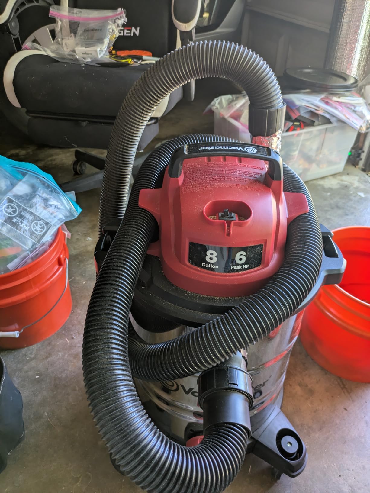 Vacmaster 5-Gallon 4 Peak HP Stainless Steel Wet/Dry Vacuum - VOC508S 1101 customer photo 2