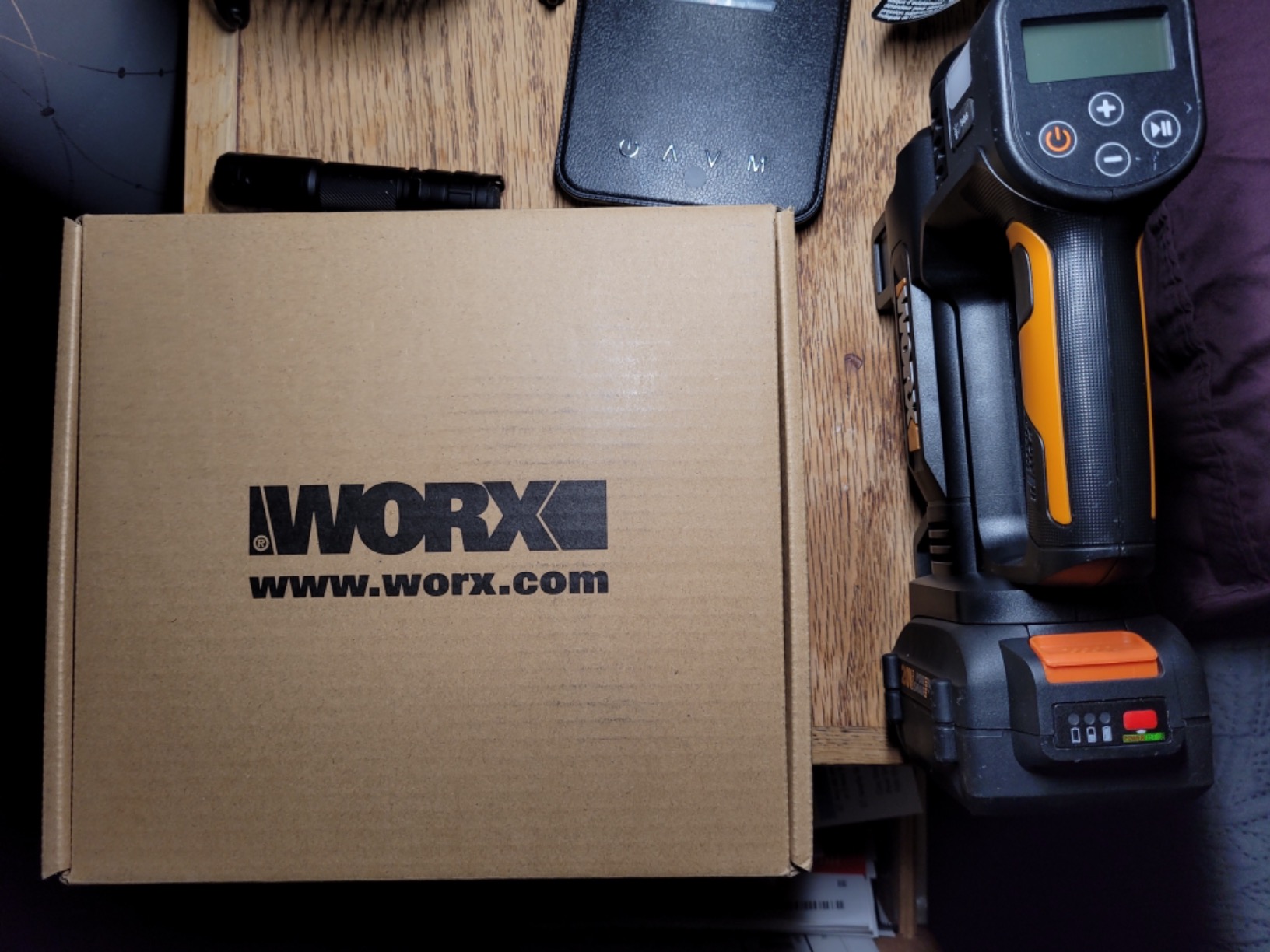 Worx WX092L.9 Tire Inflator Portable Air Compressor, Cordless, 20V | 150 PSI, For Car Tires, Motorcycle & Balls, Digital Pressure Gauge, Auto Shut-Off, Tool Only customer photo 1