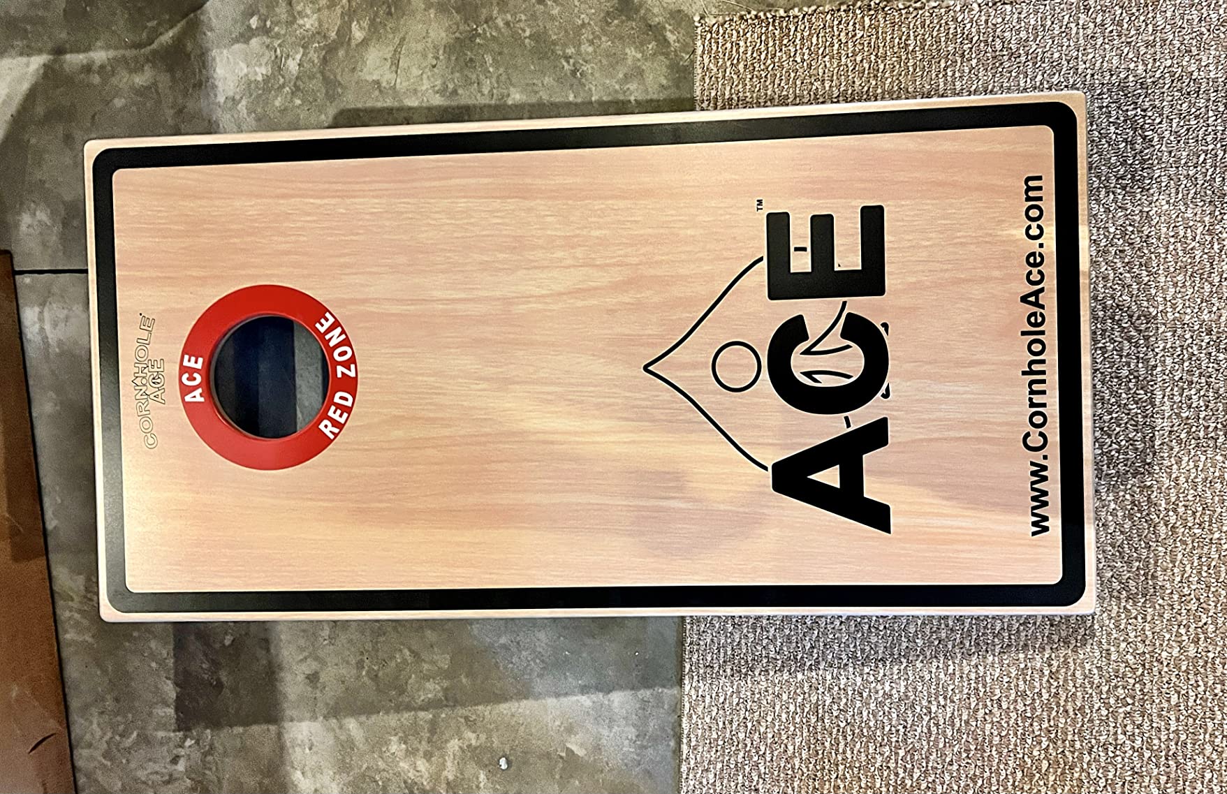 CornholeAce ACE PRO Professional Cornhole Boards - No Bounce! Triple Wide Legs, 3/4 inch Baltic Birch Plywood, Handles, Regulation Size (4x2ft), Tournament Style, Made in USA customer photo 2