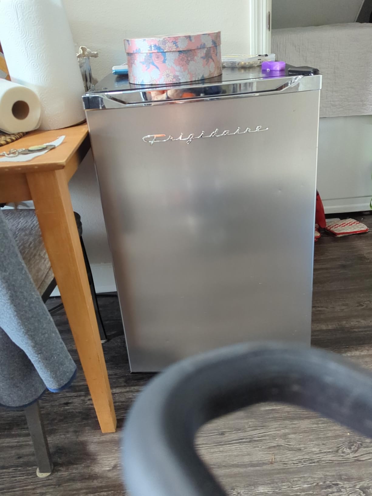 Frigidaire EFRF114-6COM Upright Freezer 1.1 cu ft Stainless Platinum Design Series, Silver customer photo 1