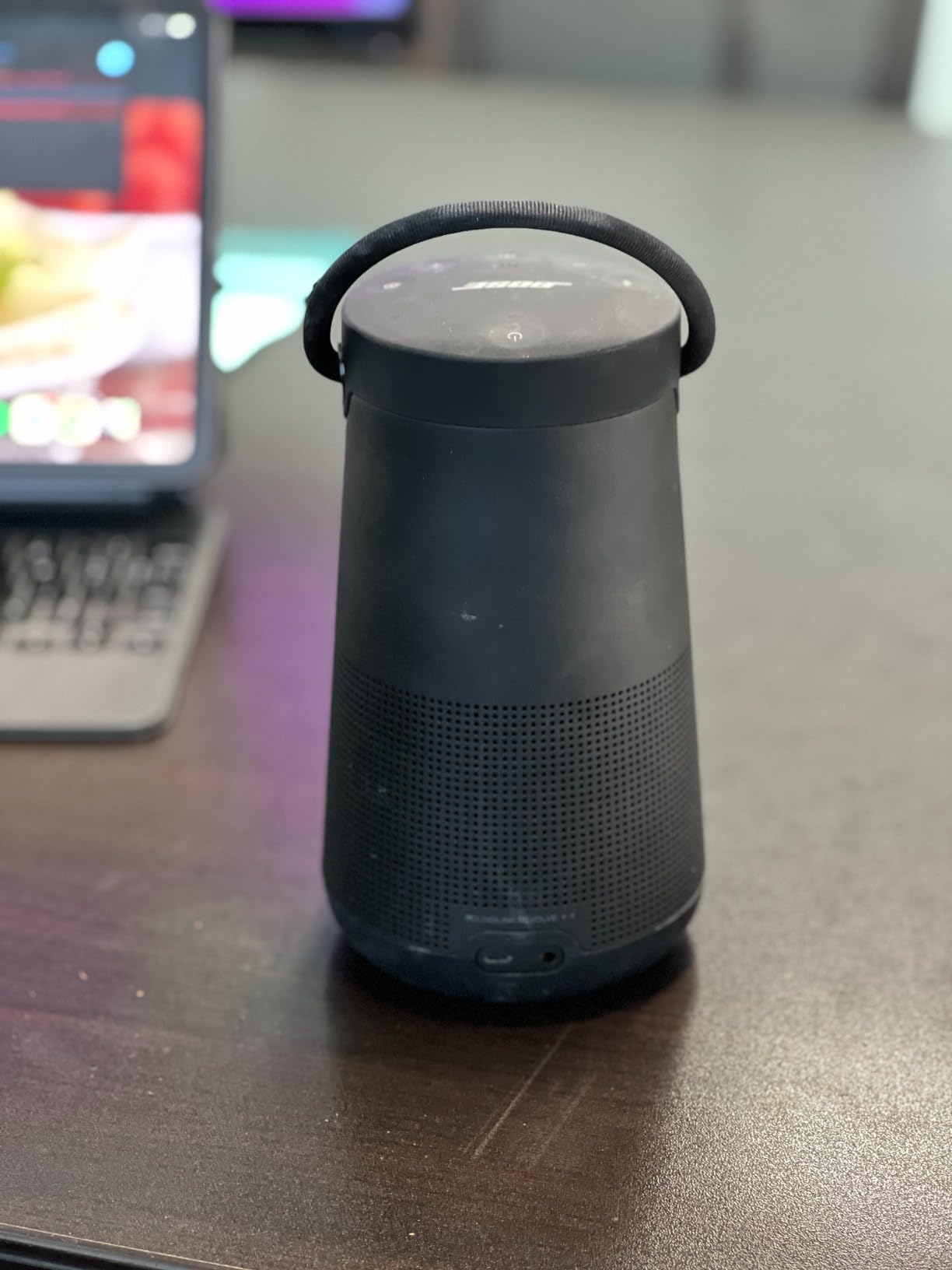 SoundLink Revolve+ (Series II) Bluetooth Speaker, Portable Speaker with Microphone, Wireless and Water Resistant with 360 Degree Sound, Long Lasting Battery and Handle, Silver customer photo 1