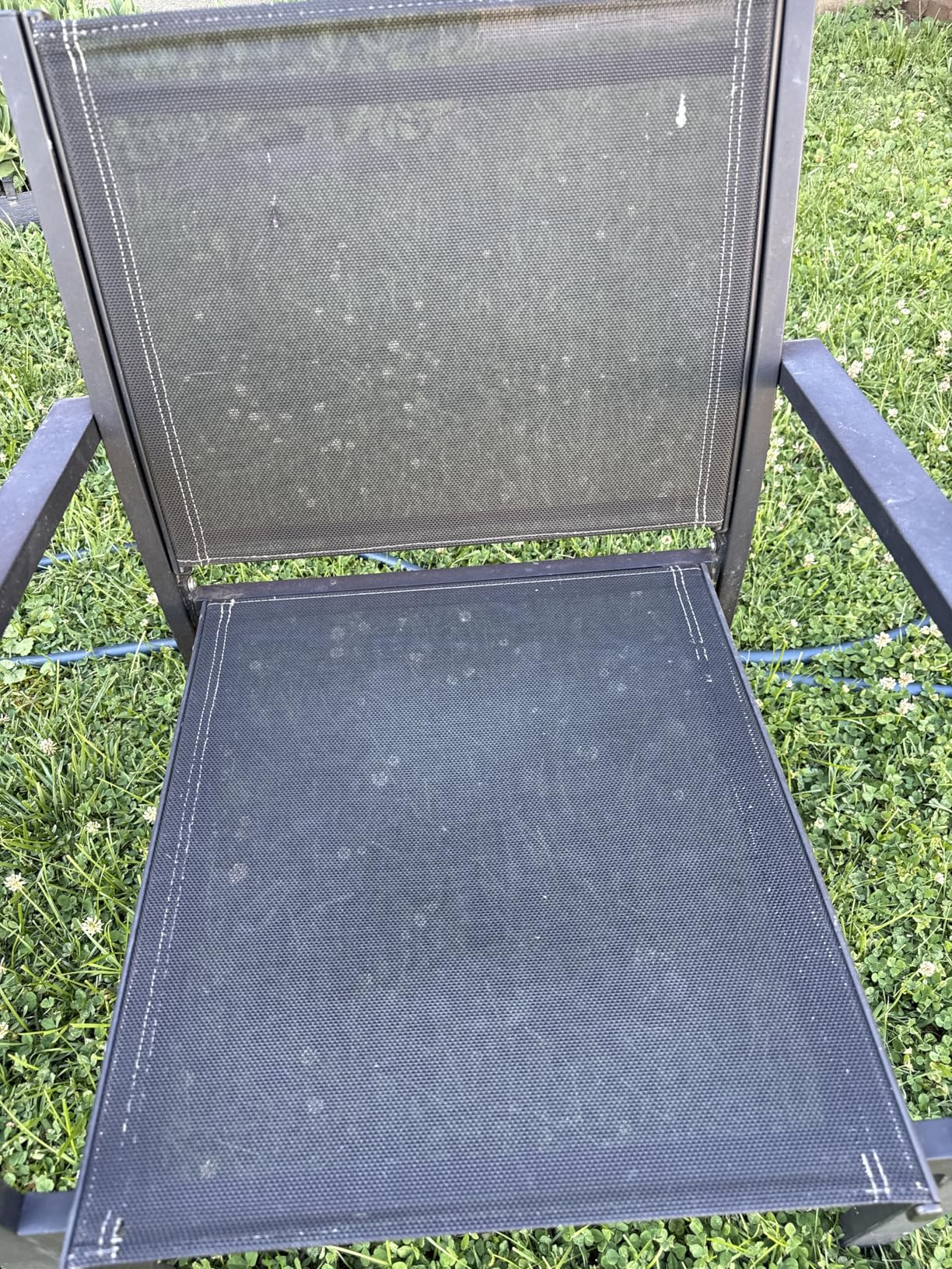 Vongrasig 4 Pieces Patio Furniture Sets, Outdoor Patio Conversation Sets with Glass Coffee Table, Small Porch Balcony Furniture, Patio Table and Chairs Set for Garden, Backyard (Black) customer photo 2