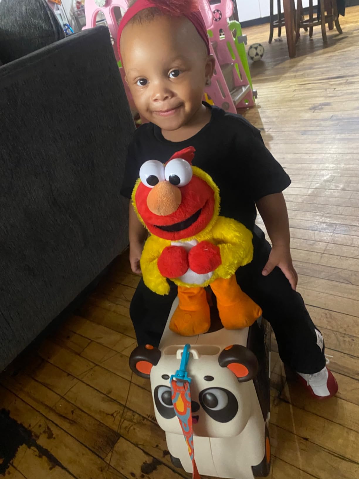 B. toys - Ride-On Toy - Ride-On Panda Suitcase - Kids Luggage - Storage Space for Travel - 2 Years + - Gogo Ride-On - Bingo customer photo 1
