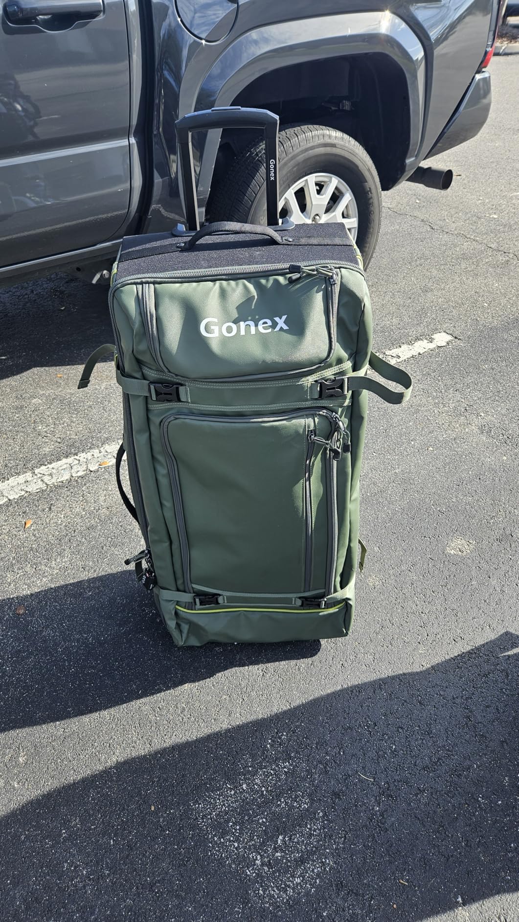Rolling Duffle Bag with Wheels, 100L Water Repellent Large Wheeled Travel Duffel Luggage with Rollers 33 inch, Navy Blue customer photo 1