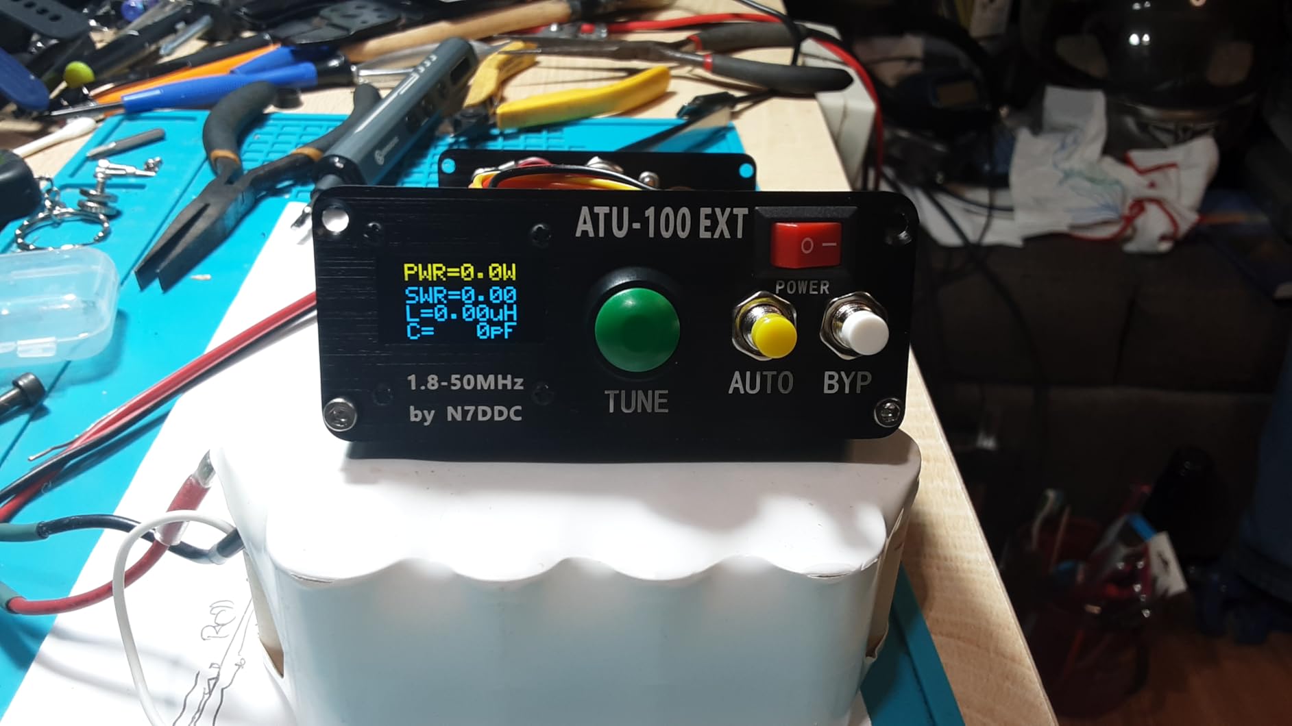 Malahit ATU-100 Antenna Tuner DIY Kits 1.8-50MHz atu100 Automatic Antenna Tuner by N7DDC 7x7 0.96 Inch OLED SMT and chip soldered 3.2 Version Firmware Programmed Unassembled customer photo 1