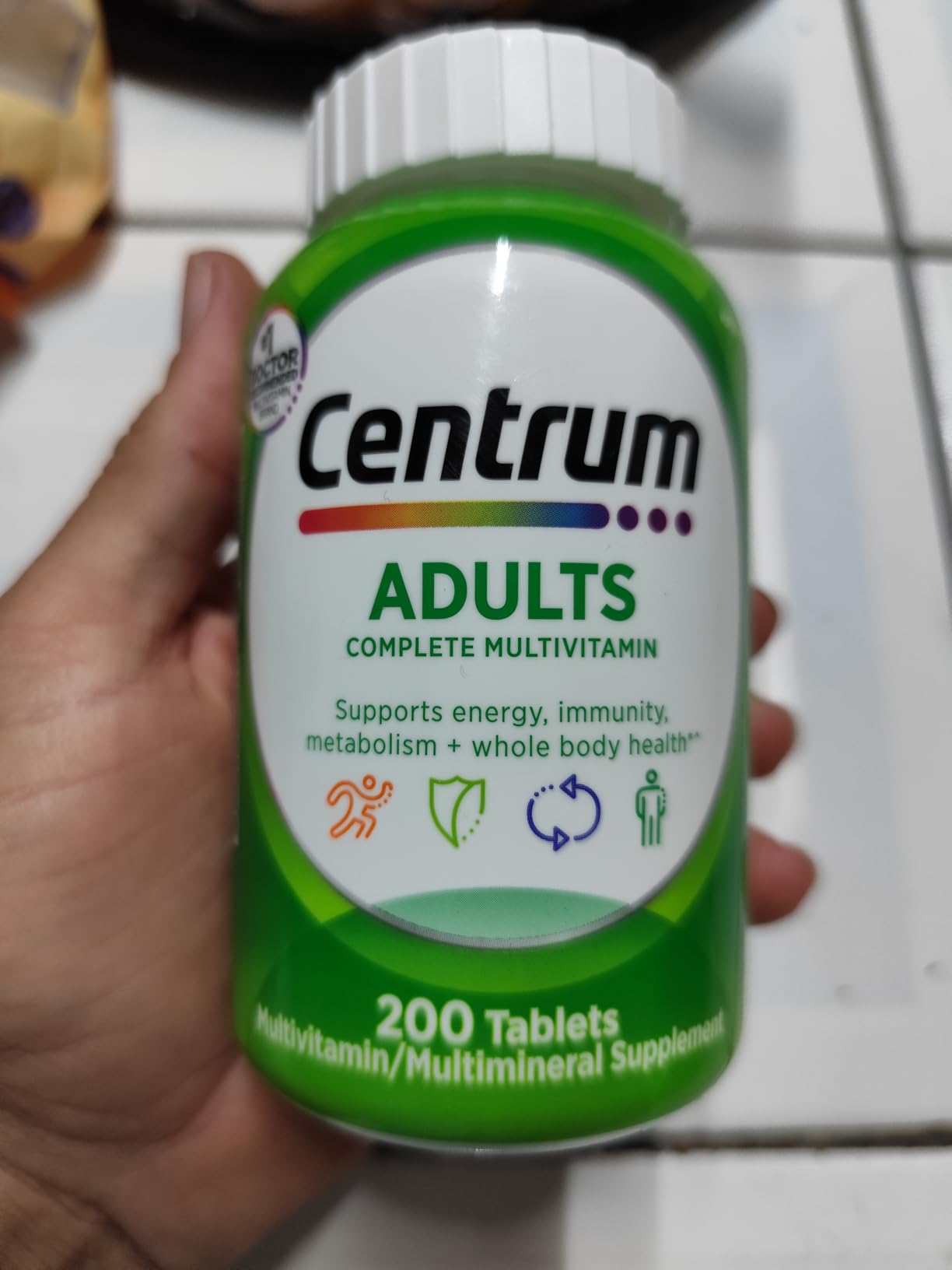 Centrum Adult Multivitamin/Multimineral Supplement with Antioxidants, Zinc, Vitamin D3 and B Vitamins, Gluten Free, Non-GMO - 200 Count customer photo 1