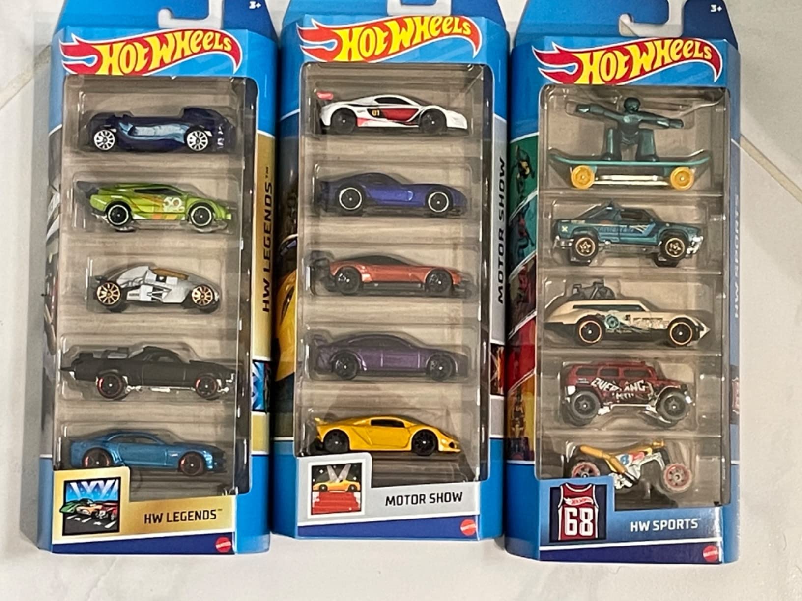 Hot Wheels Toy Cars or Trucks 5-Pack Bundle, 3-Themed Sets of 5 1:64 Scale Die-Cast Vehicles for Kids & Collectors, 15 Total customer photo 2
