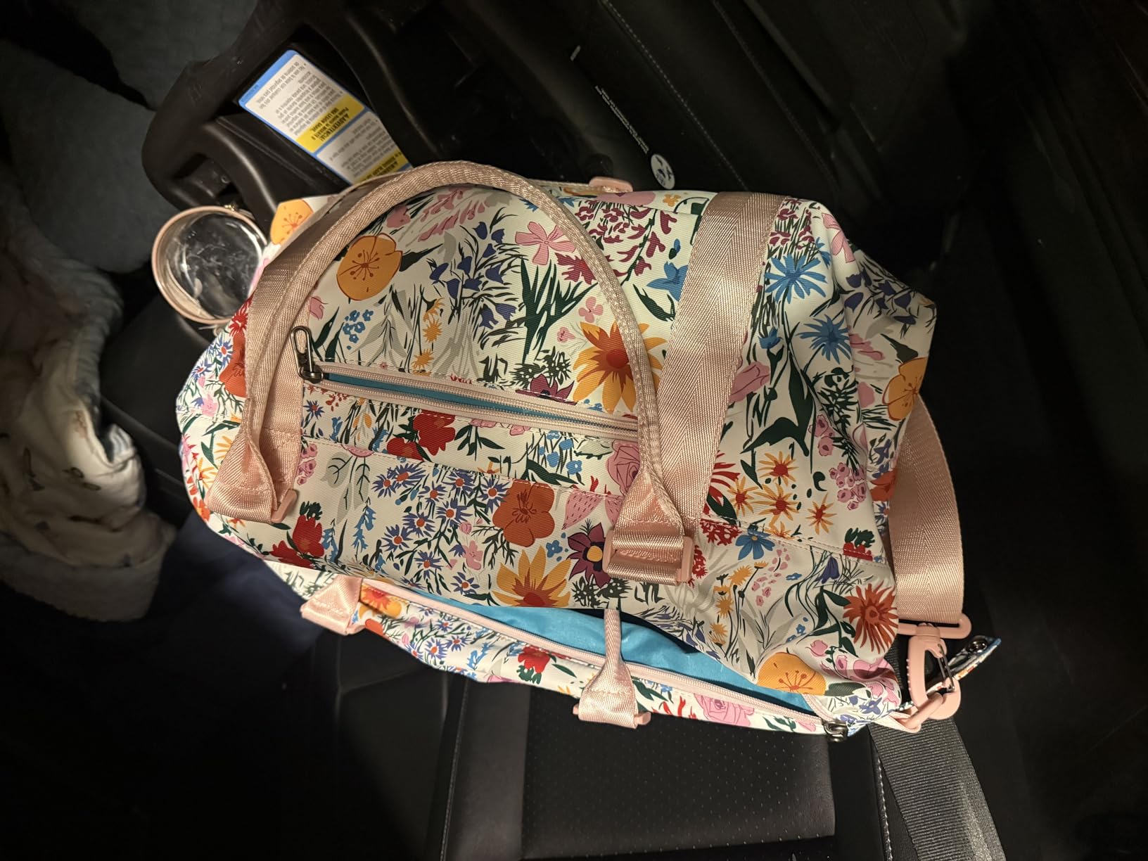 Travel Tote Duffel Gym Bag, Weekender Overnight Carry-on Tote Crossbody Bag with Wet Pocket and Trolley Sleeve Upgraded customer photo 1
