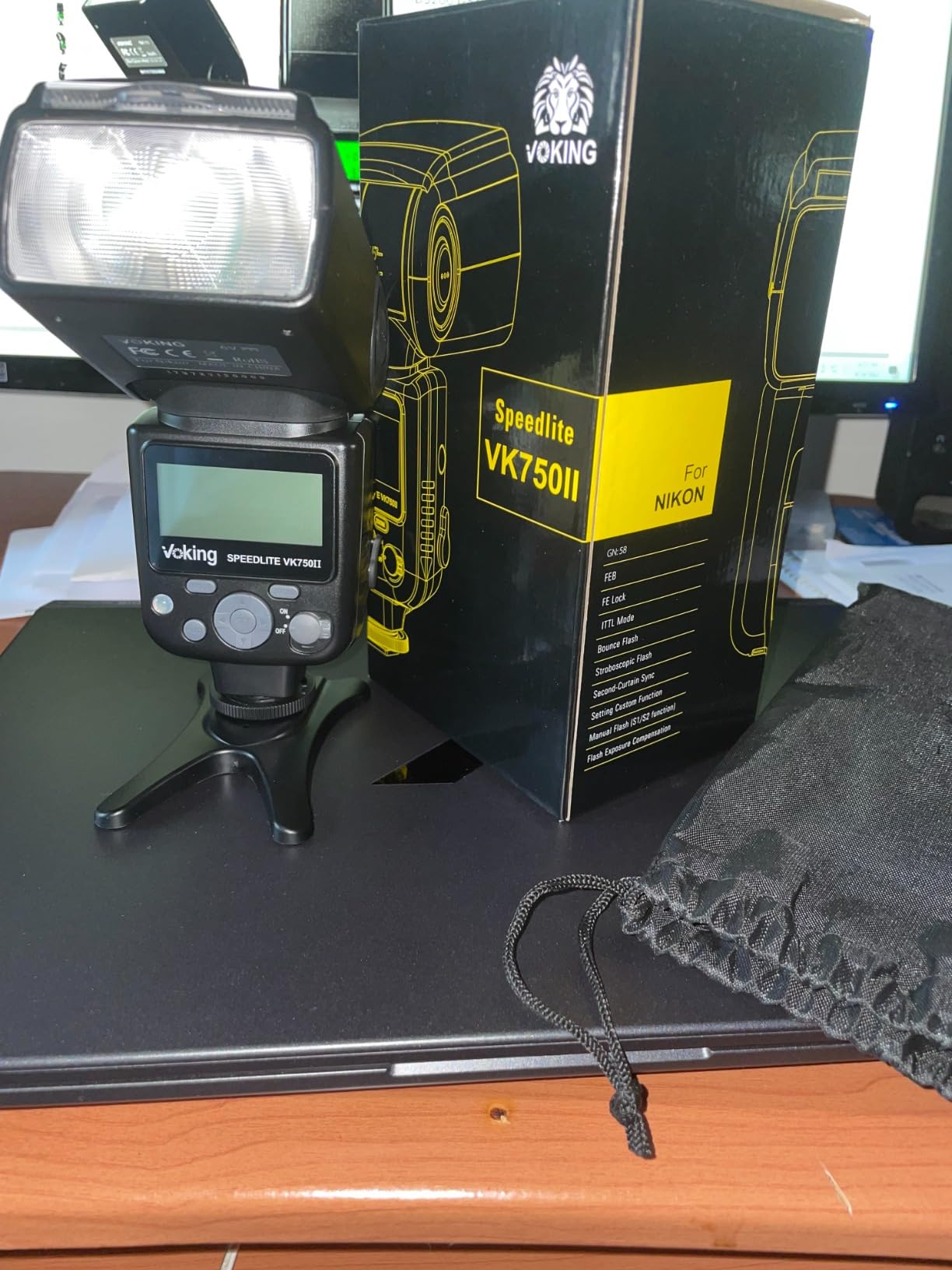 VOKING VK750II TTL Camera Flash Speedlite with LCD Screen Compatible with Nikon D3500 D3400 D3300 D3200 D3100 D5600 D7100 D7200 D5300 D5500 D500 D850 D750 and Other DSLR Cameras with Standard Hot Shoe customer photo 1