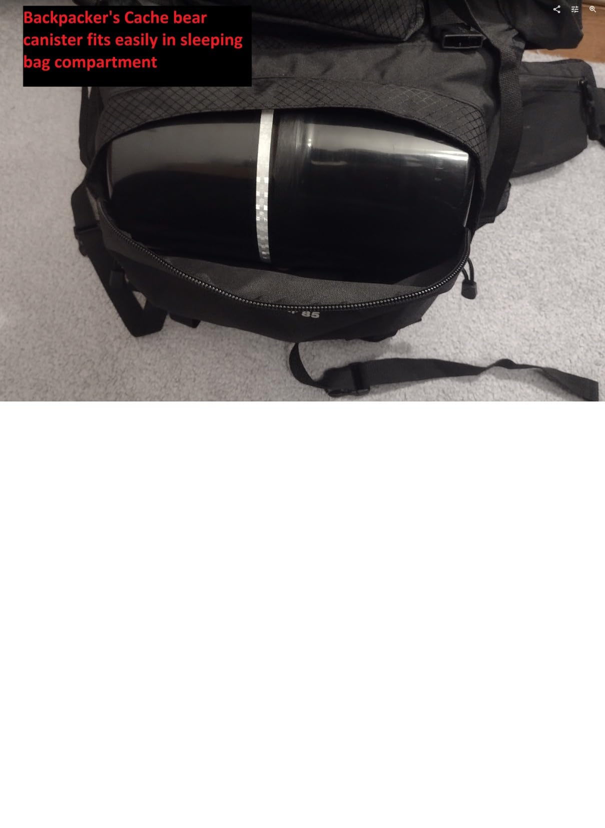 Teton 65L Explorer Internal Frame Backpack for Hiking, Camping, Backpacking, Rain Cover Included, Graphite customer photo 1