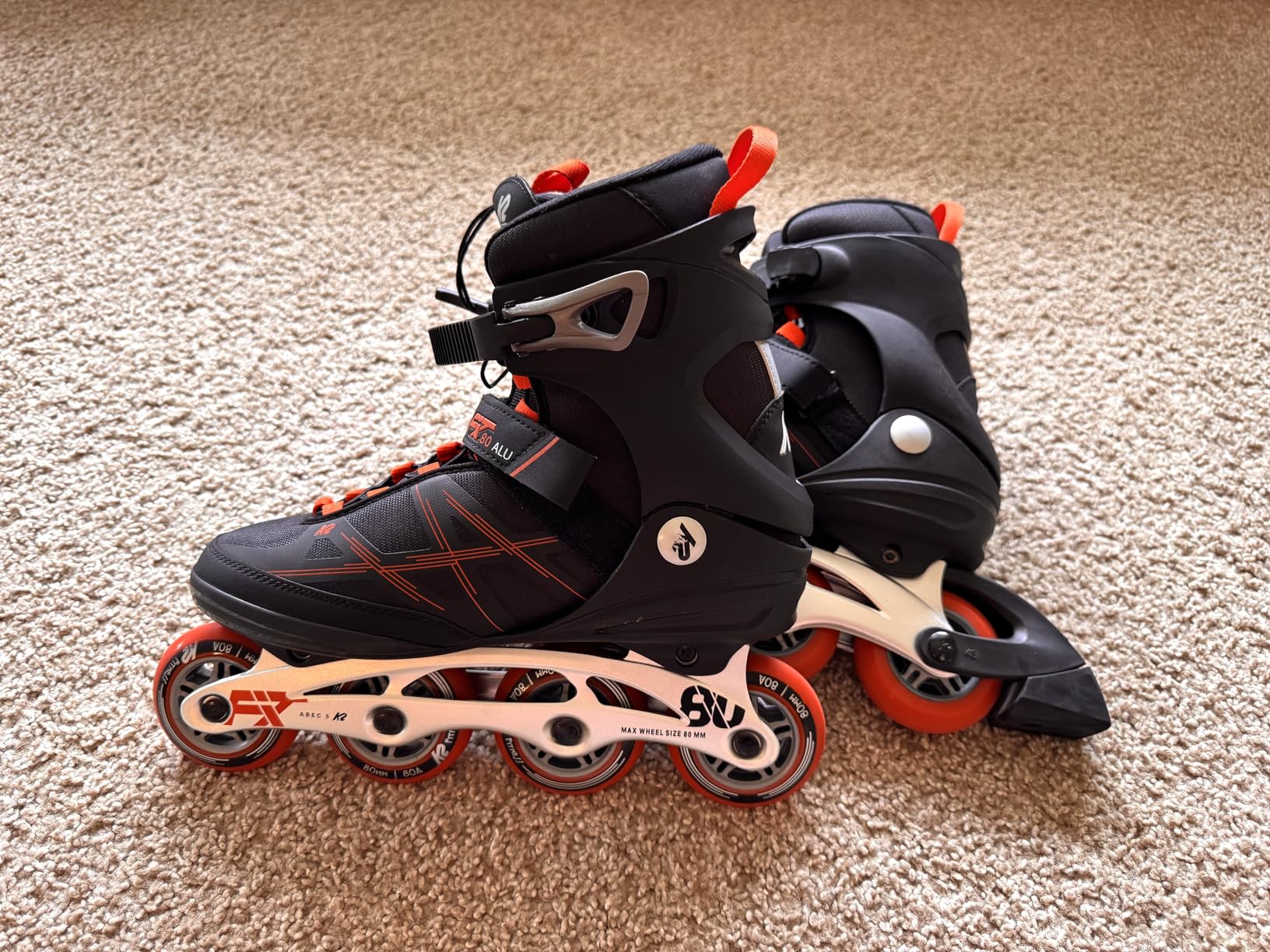 K2 F.I.T. 80 ALU Black Mens Inline Skates customer photo 2