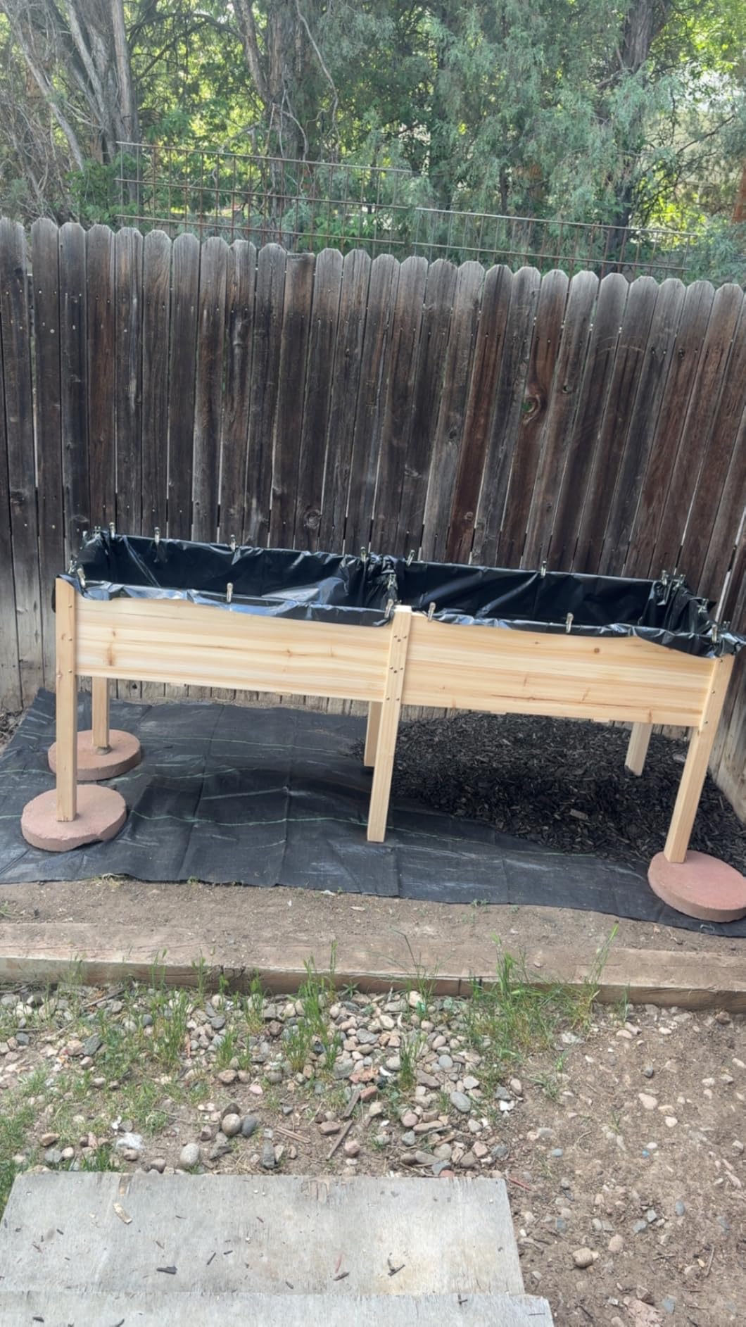 MIXC 331 lb Capacity Wooden Raised Garden Bed with Legs, 48x24x31 in. Elevated Reinforced Large Planter Box for Vegetable Flower Herb Outdoors customer photo 1