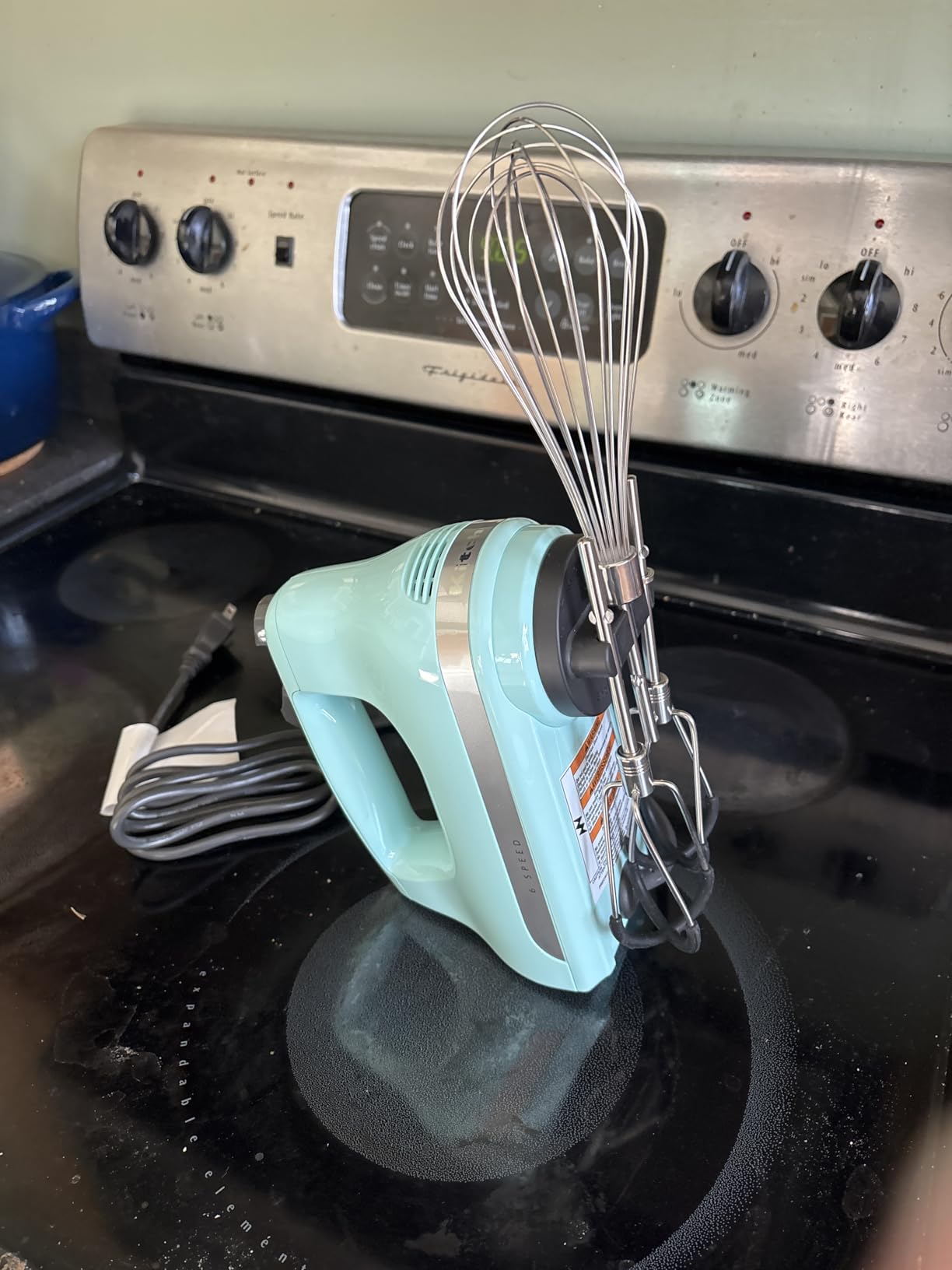 KitchenAid 6 Speed Hand Mixer with Flex Edge Beaters KHM6118 customer photo 1