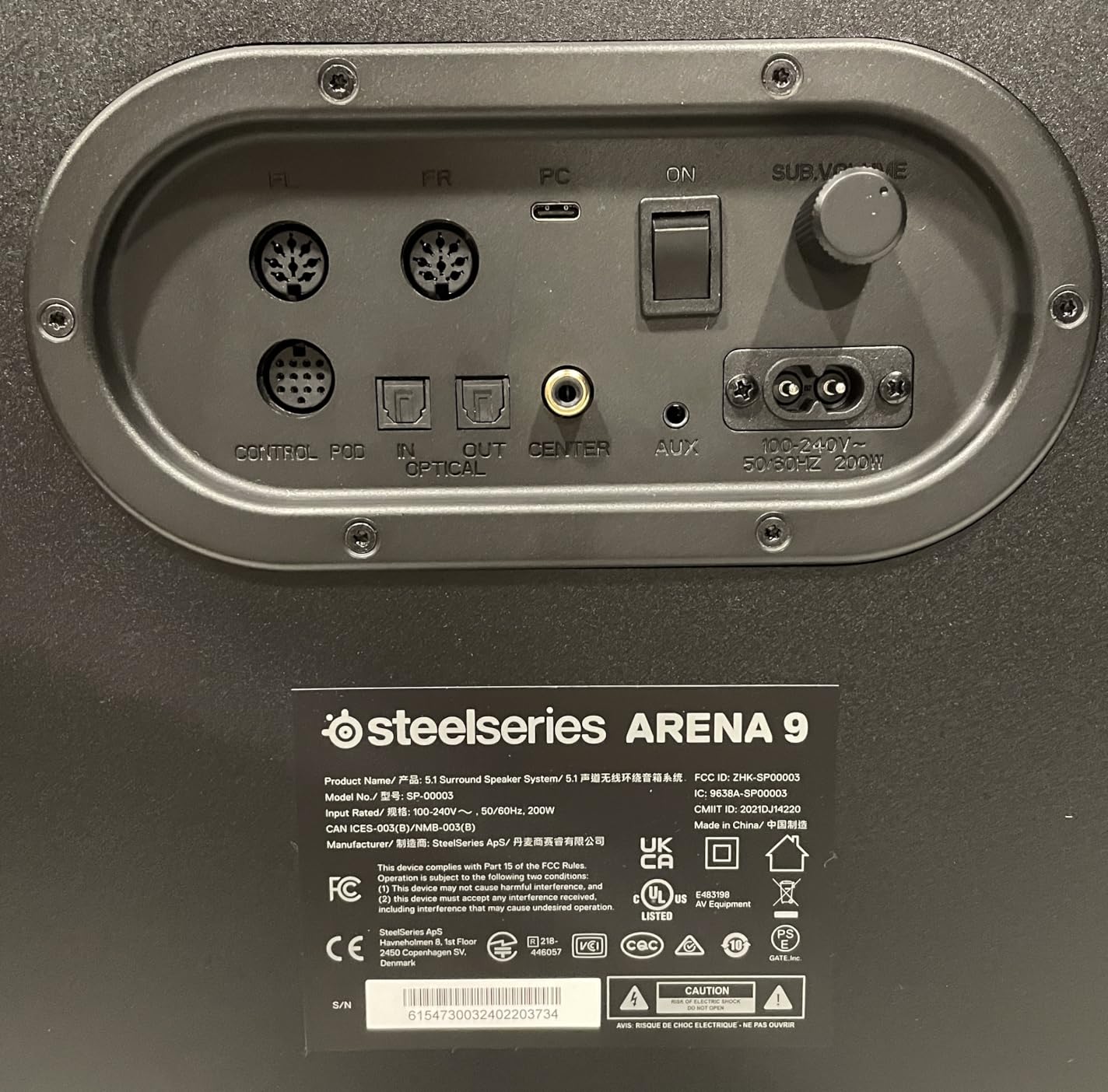 SteelSeries Arena 3 2.0 Desktop Gaming Speakers - Immersive Audio, On-Speaker Controls, 4