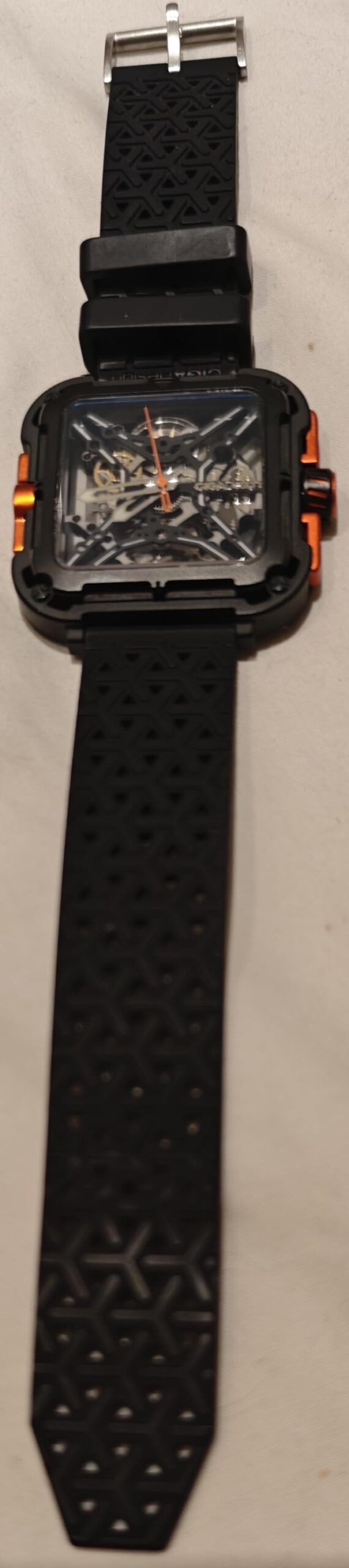 CIGA Design Mechanical Automatic Watch X Series SUV Inspired Anti-Shock Design Sapphire Crystal Analog Skeleton Watches with Silicone and Nylon Strap customer photo 1