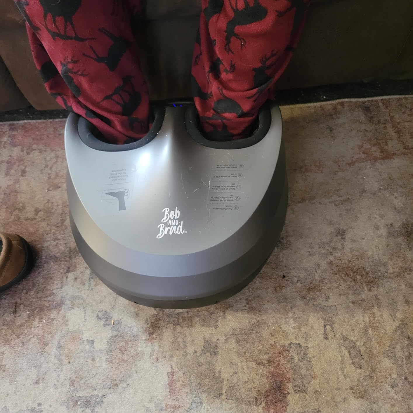 BOB AND BRAD Foot Massager Machine with Heat and Remote, Fits up to Size 14, Fathers Day Dad Gifts for Men Husband, Shiatsu Deep Kneading Foot Massager with 3 Adjustable Modes for Standing Worker customer photo 1
