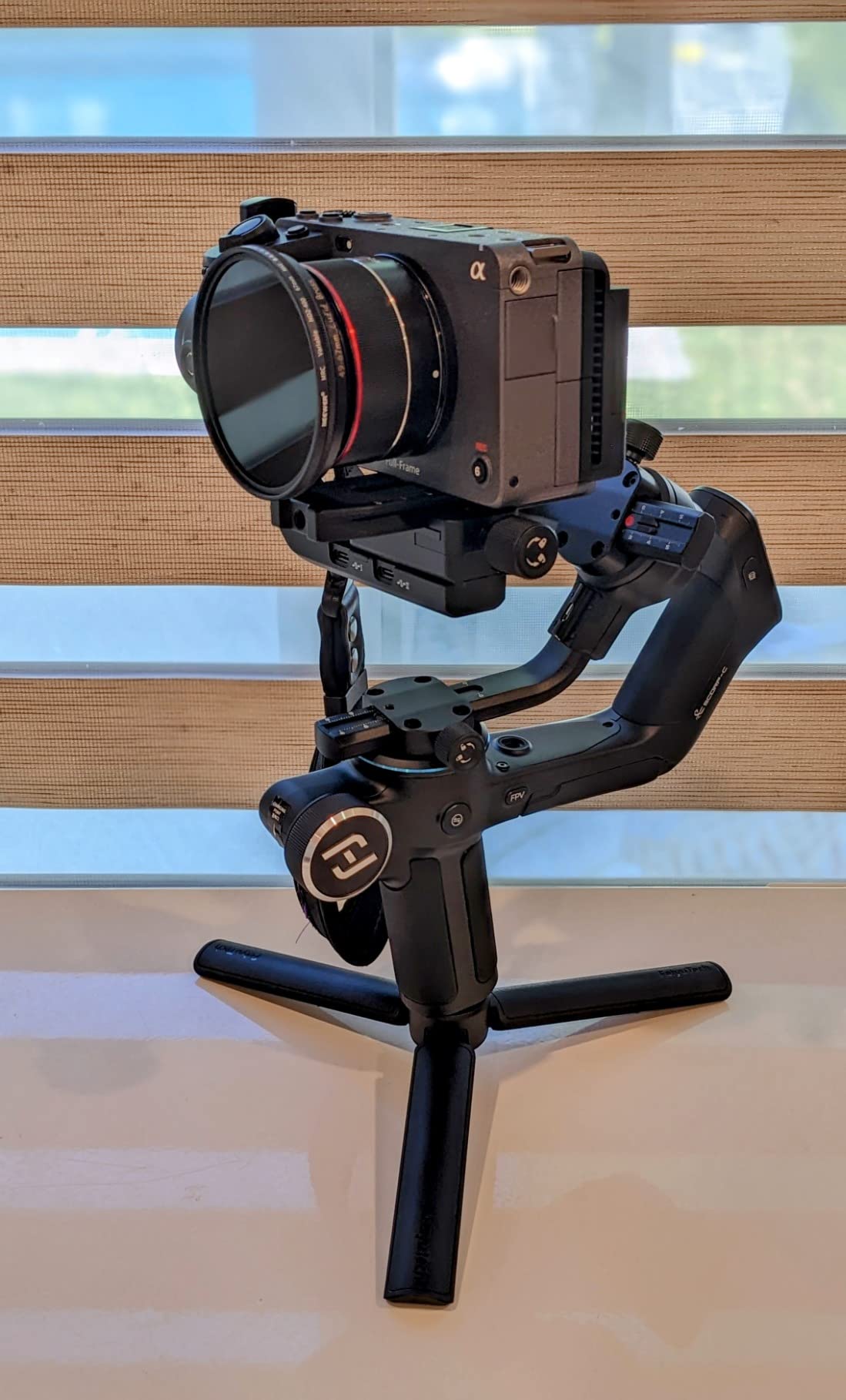 FeiyuTech SCORP-C Gimbal Stabilizer for Cameras DSLR and Mirrorless Camera, 3-Axis Camera Gimbal, 5.5lbs Payload, for Sony A6300/A6400 A7S3 a9/a7 for Canon 5D3/80D for Nikon D7500/Z5/Z6 II customer photo 1
