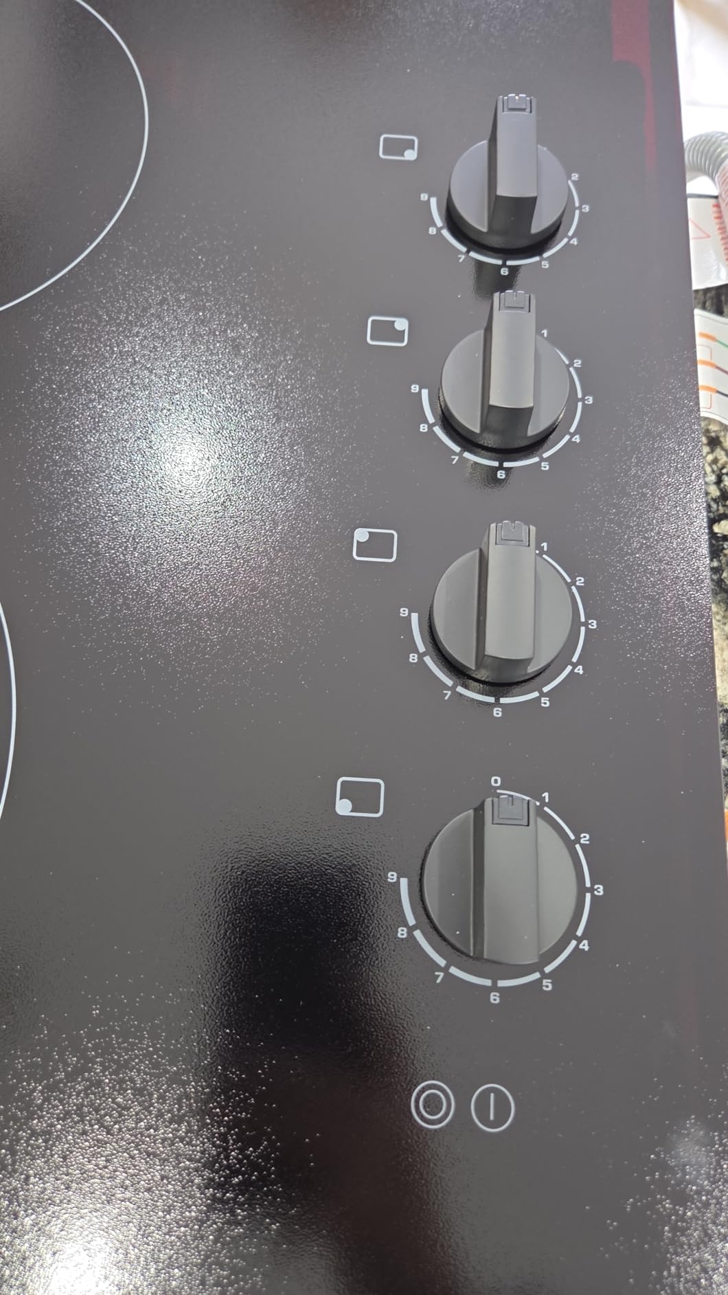 Karinear 30 Inch Electric Cooktop 4 Burners, Knob Control Built-in Ceramic Cooktop, 30