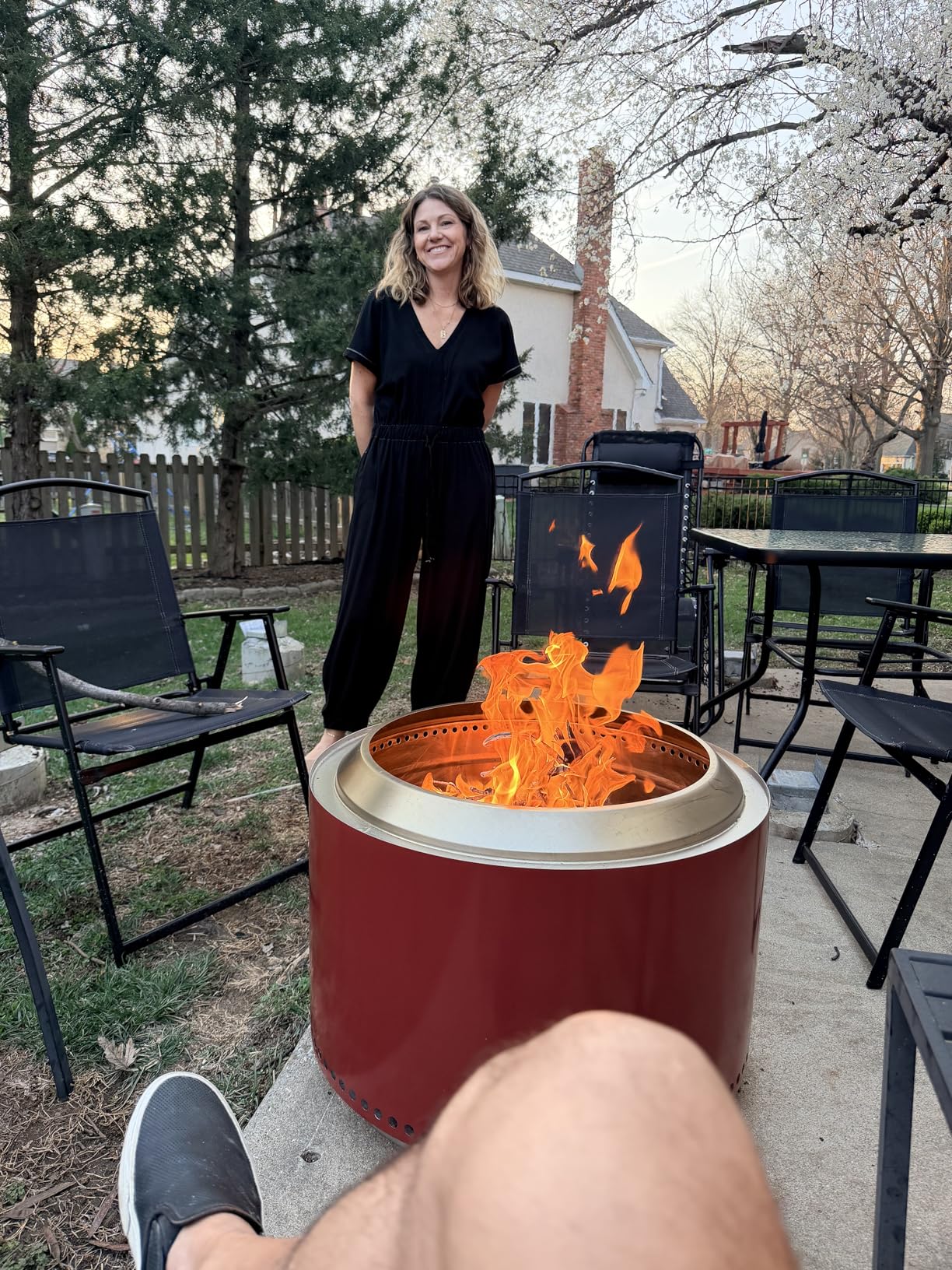 Solo Stove Yukon 27 Inch Smokeless Fire Pit with Removable Ash Pan - Wood Burning Portable Stainless Steel Outdoor Fireplace customer photo 2