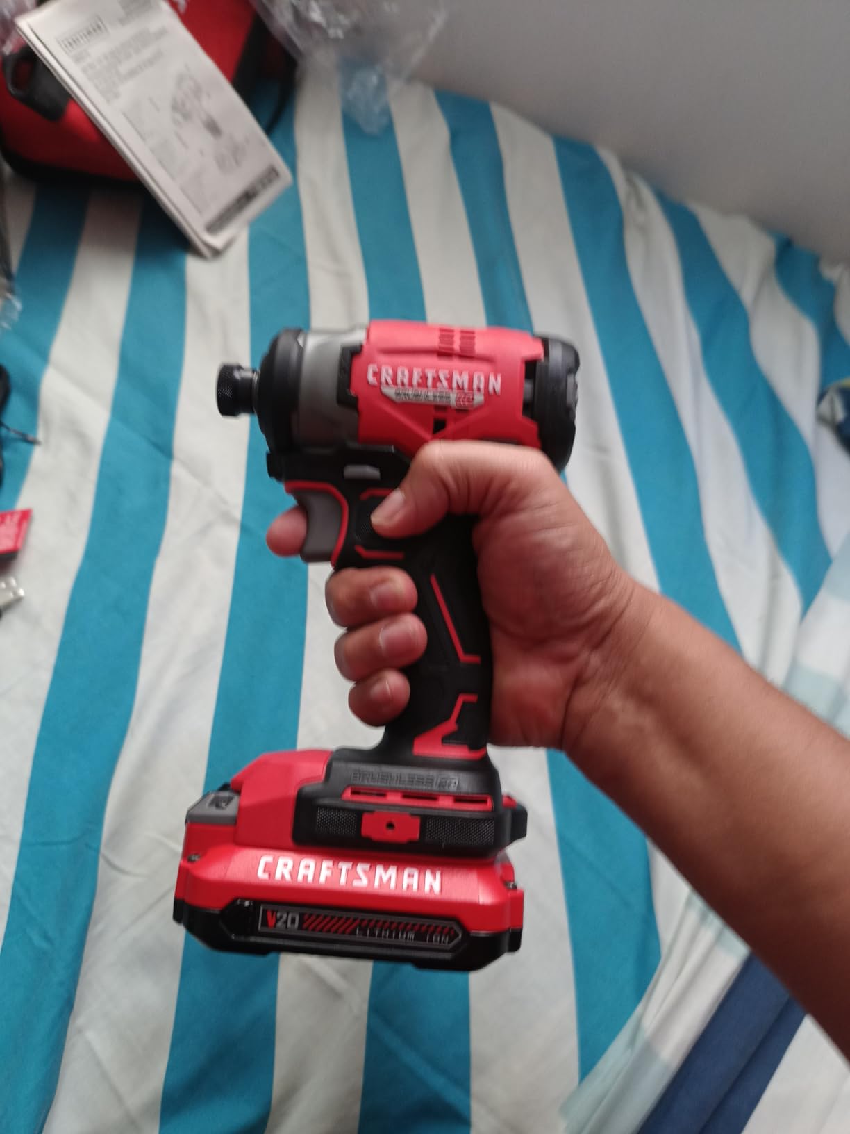 V20 RP Cordless Drill and Impact Driver, Brushless Power Tool Combo Kit, 2 Batteries and Charger Included (CMCK211C2) customer photo 1