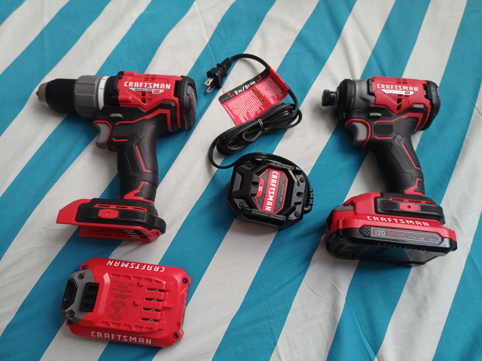 V20 RP Cordless Drill and Impact Driver, Brushless Power Tool Combo Kit, 2 Batteries and Charger Included (CMCK211C2) customer photo 2