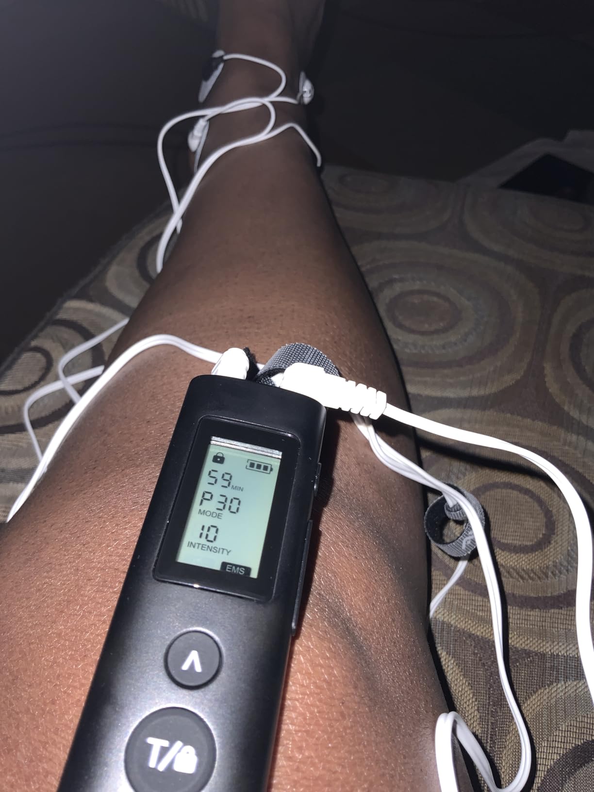 AVCOO 30 Modes TENS EMS Unit Compact Muscle Stimulator for Pain Relief of Back, Shoulder, Neck, Rechargeable & Portable Dual Channel EMS Muscle Stimulator with 30 Intensity Levels, 12 Electrode Pads customer photo 2