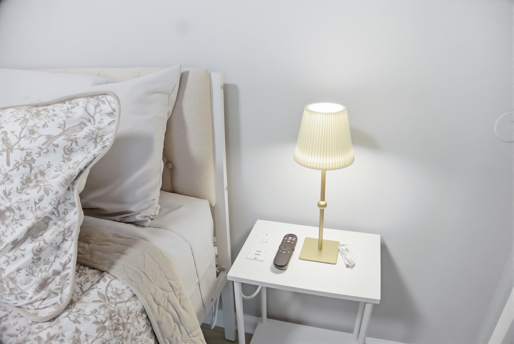 HOOBRO Side Table with Charging Station, Small End Table with USB Port and Outlet, Nightstand with 2-Layer Storage Shelves for Small Spaces, Living Room, Bedroom, Stable Frame, Rustic Brown BF09UBZ01 customer photo 2