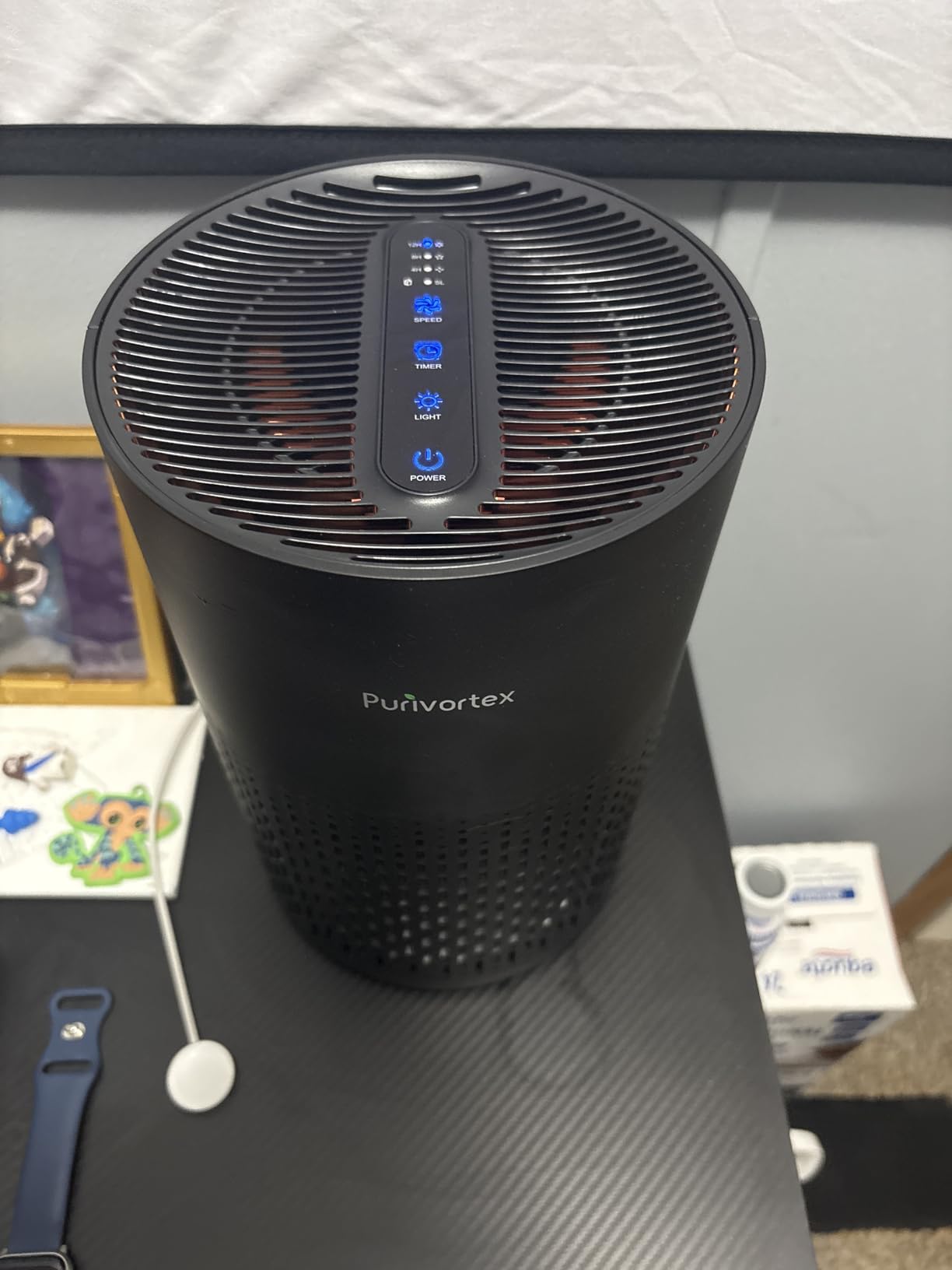 Purivortex Air Purifiers for Bedroom, Quiet Air Purifier with HEPA Filter, Covers Up to 880 Sq Ft, PX500 Black customer photo 1