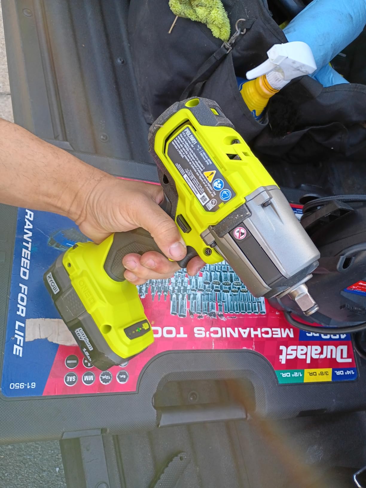 Ryobi ONE+ HP 18V Brushless Cordless 4-Mode 1/2 in. High Torque Impact Wrench (Tool Only) customer photo 1