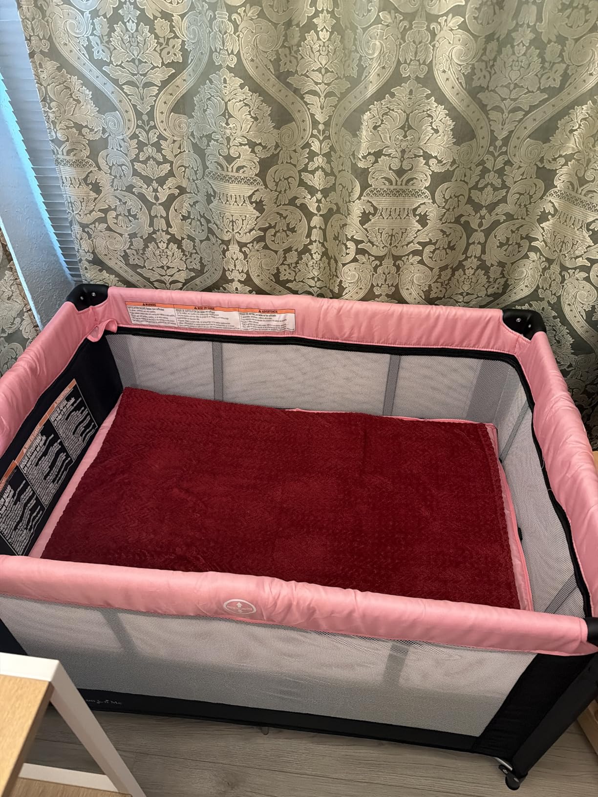 Dream On Me Zazzy Portable Playard with Bassinet - 360 Mesh Visibility, Quick Folding Travel Friendly Design, Carry Bag and Mattress Pad Included customer photo 2