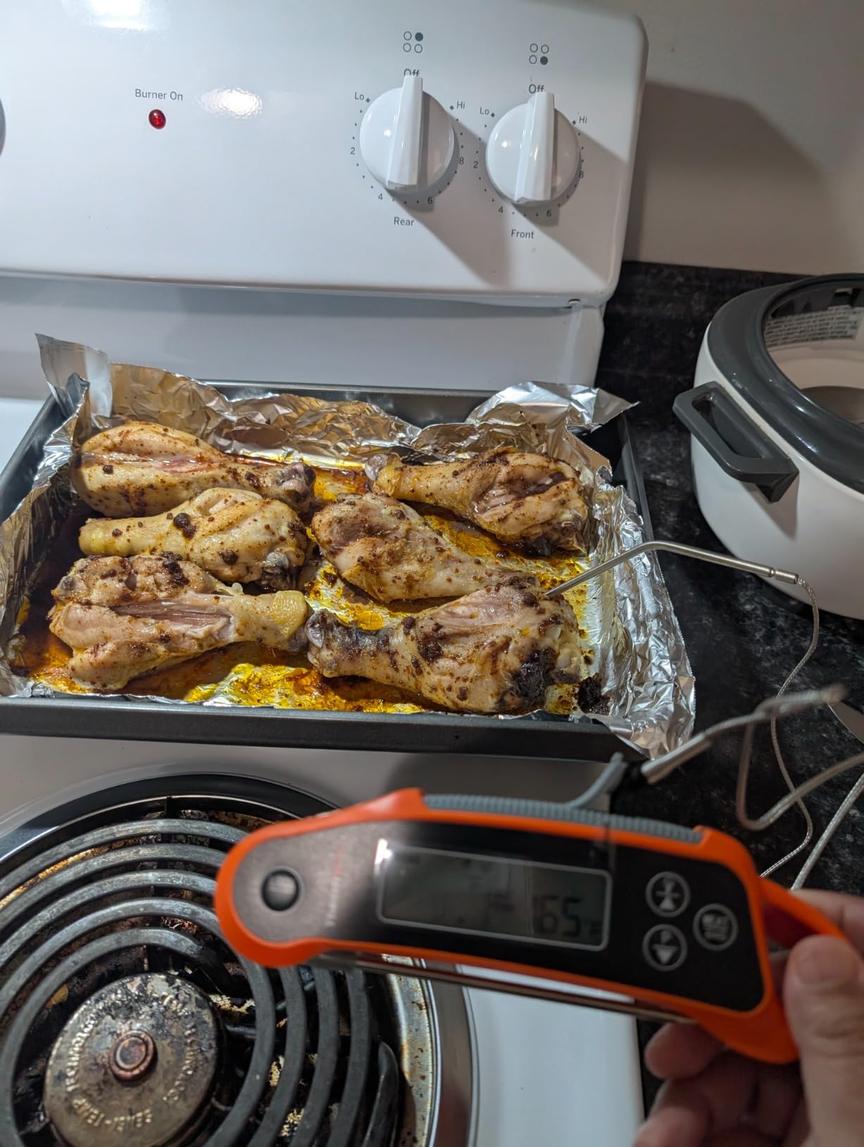 TempPro TP710 Instant Read Thermometer for Cooking, 2-in-1 Meat Thermometer Digital with 2 Probes & 2 Temperature Display, Kitchen Thermometer for Oven, Grilling, Smoker, BBQ customer photo 1