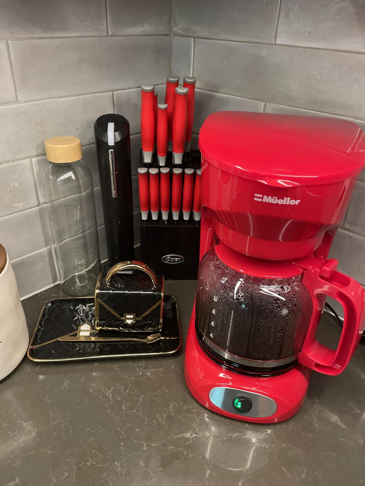 Mueller 12-Cup Drip Coffee Maker - Borosilicate Carafe, Auto-Off, Reusable Filter, Anti-Drip, Keep-Warm Function, Clear Water Level Window Coffee Machine, Kitchen Essentials & Accessories customer photo 2
