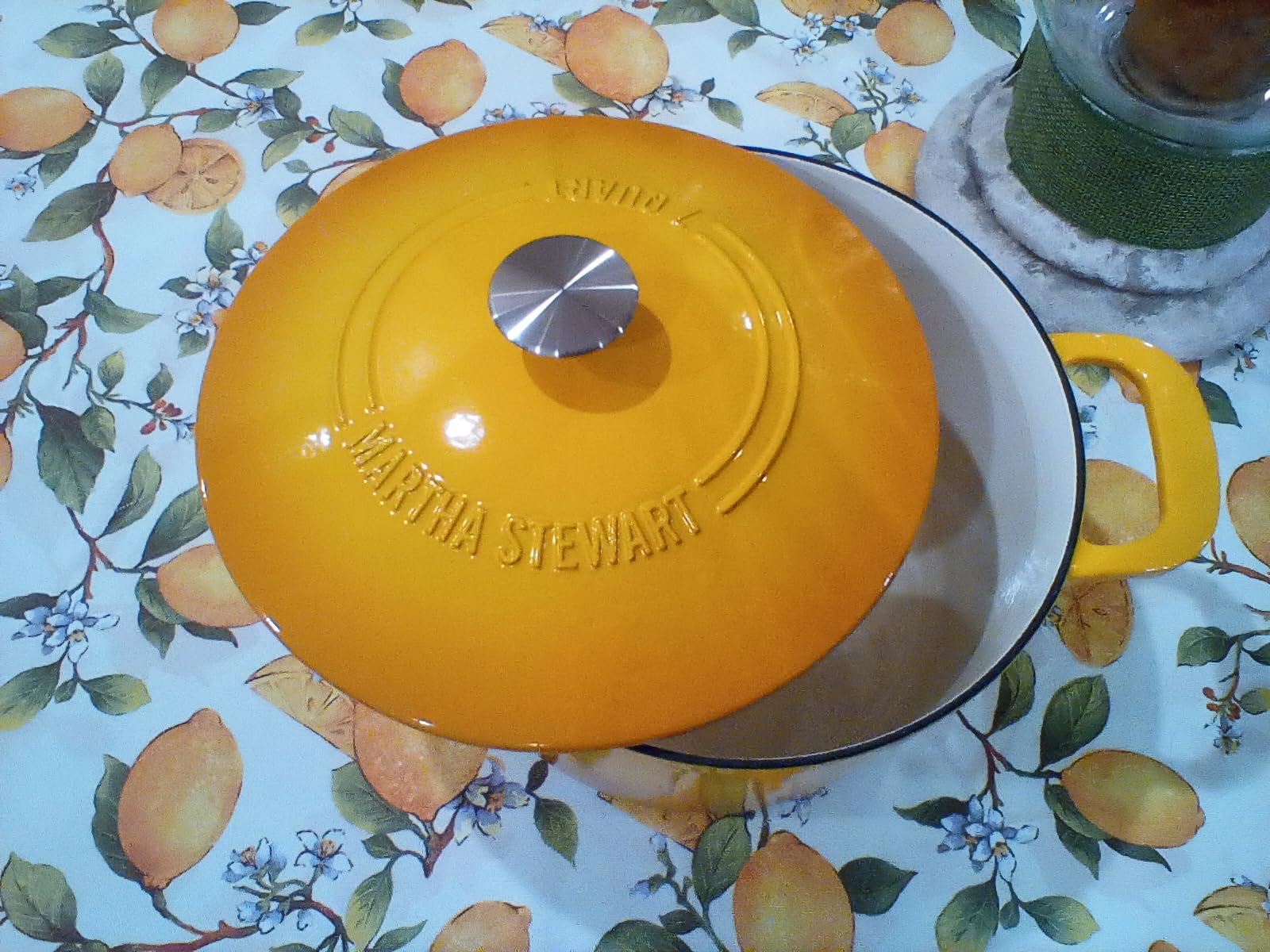 Martha Stewart Gatwick 7-Quart Enamel Cast Iron Dutch Oven, Martha Blue customer photo 1