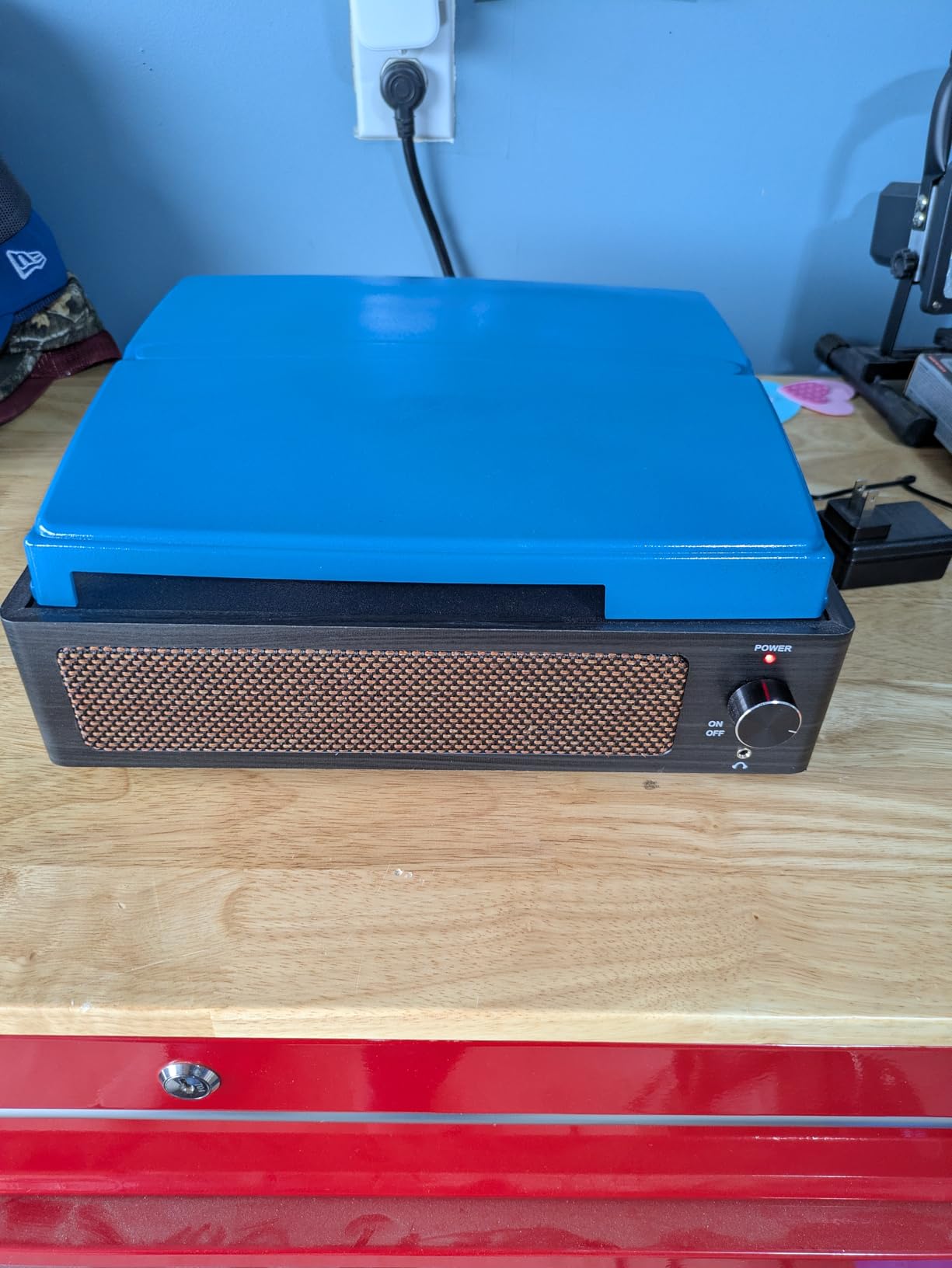 Vinyl Record Player with Speakers Vintage Turntable for Vinyls Records Belt-Driven Turntables 3-Speed Bluetooth Playback Headphone AUX RCA Line LP Vinyls Players for Sound Enjoyment Retro Brown customer photo 1