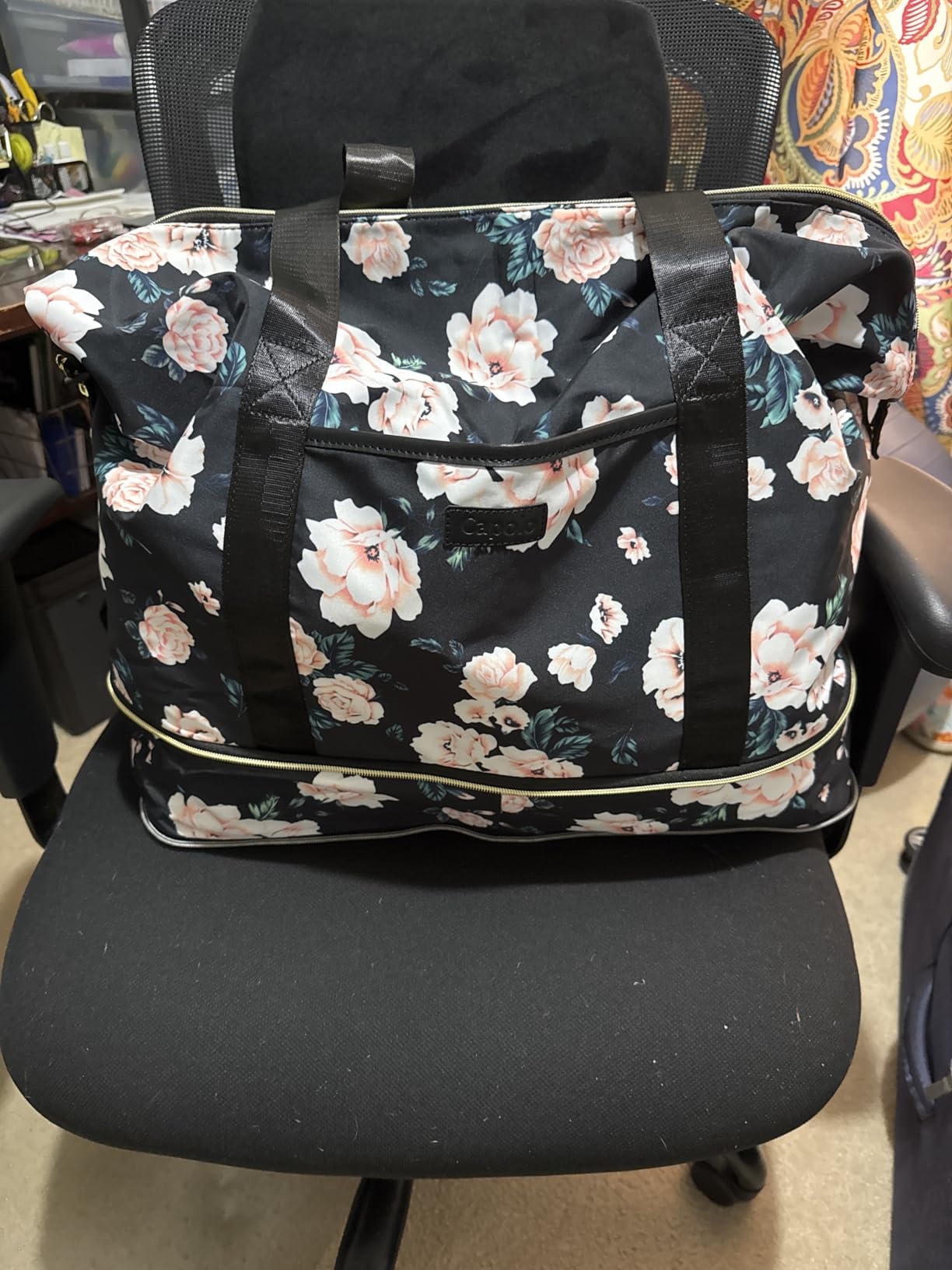 Expandable Travel Duffle Bags Weekender Overnight Bags for Women Men Hospital Bag for Women Labor Delivery with Toiletry Bag Waterproof customer photo 1