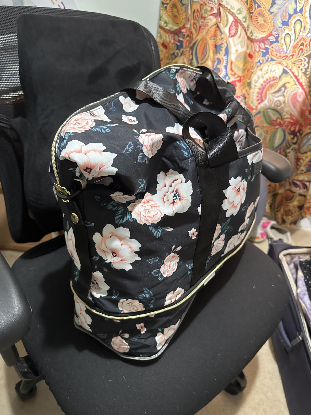 Expandable Travel Duffle Bags Weekender Overnight Bags for Women Men Hospital Bag for Women Labor Delivery with Toiletry Bag Waterproof customer photo 2