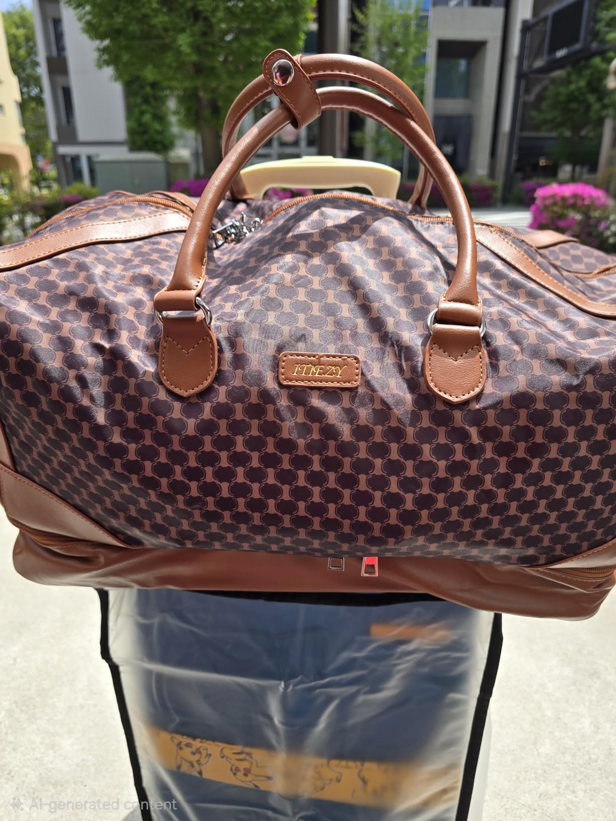 Weekender Overnight Bag for Women - Large Travel Duffel Bag with Shoe Compartment, Gym Duffel Bag Hospital Bag Carry On Tote Bags for Airplanes with Crossbody Bag Toiletry Bag 3Pcs Set customer photo 2