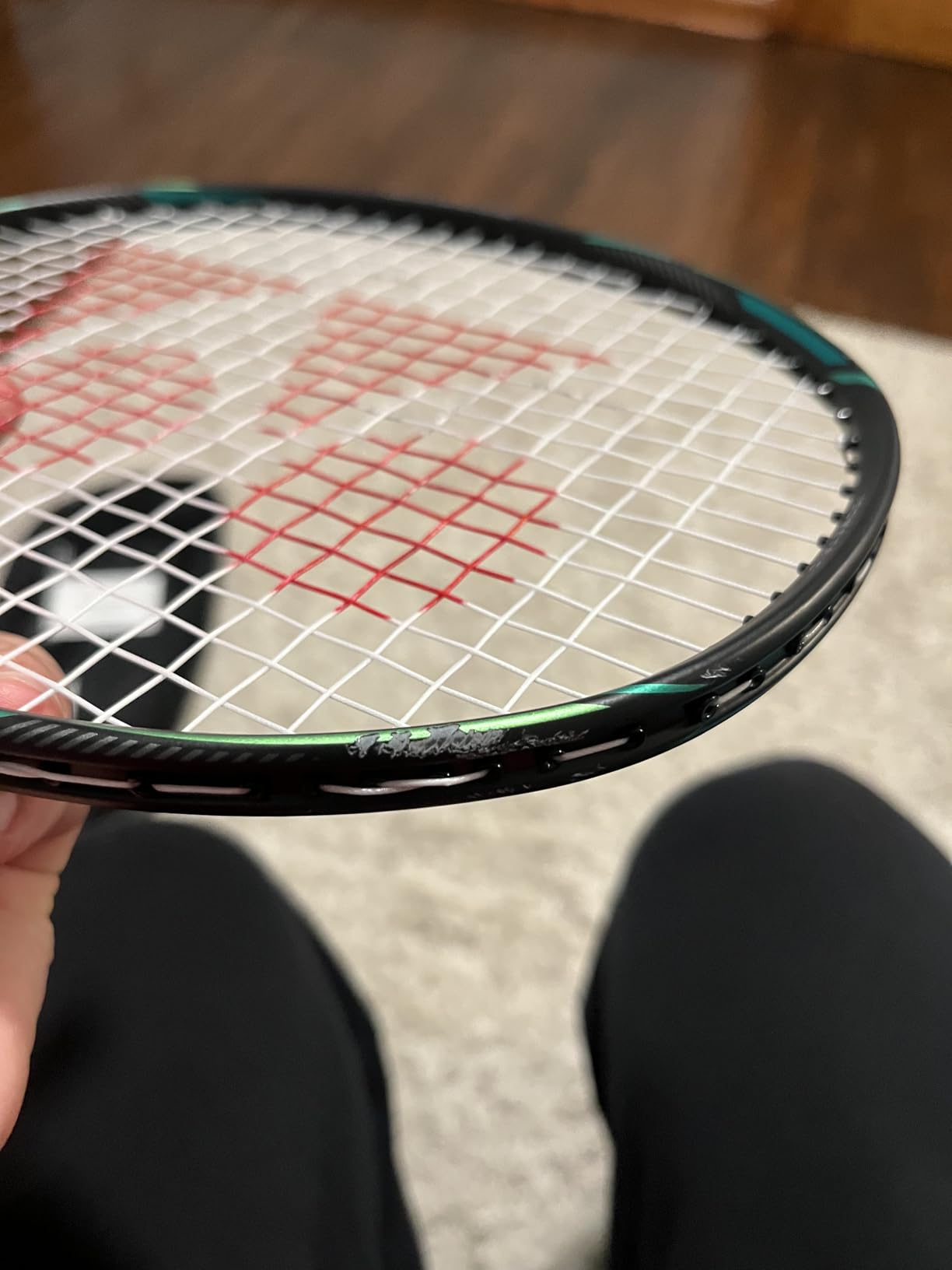 YONEX ASTROX Nextage Badminton Racquet (Black/Green) - Prestrung customer photo 2